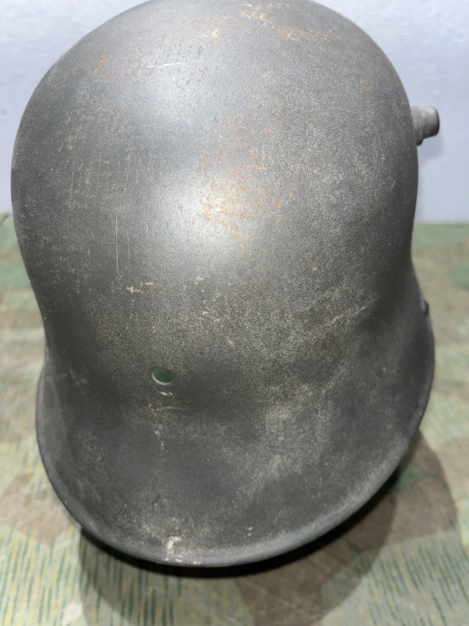 Original WW1 German M16 / M18 Helmet Stahlhelm Panzergrau - Image 9
