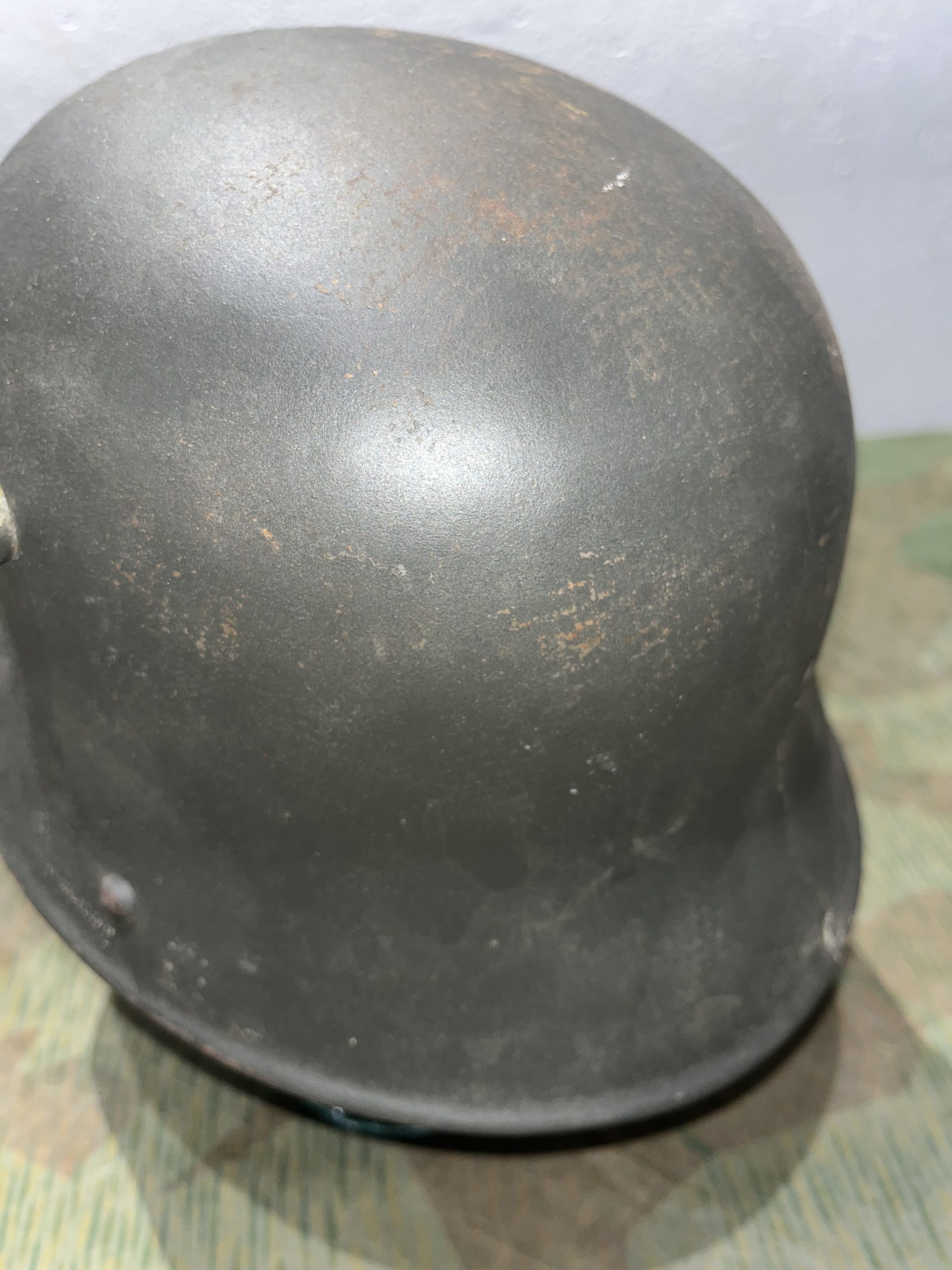 Original WW1 German M16 / M18 Helmet Stahlhelm Panzergrau - Image 10
