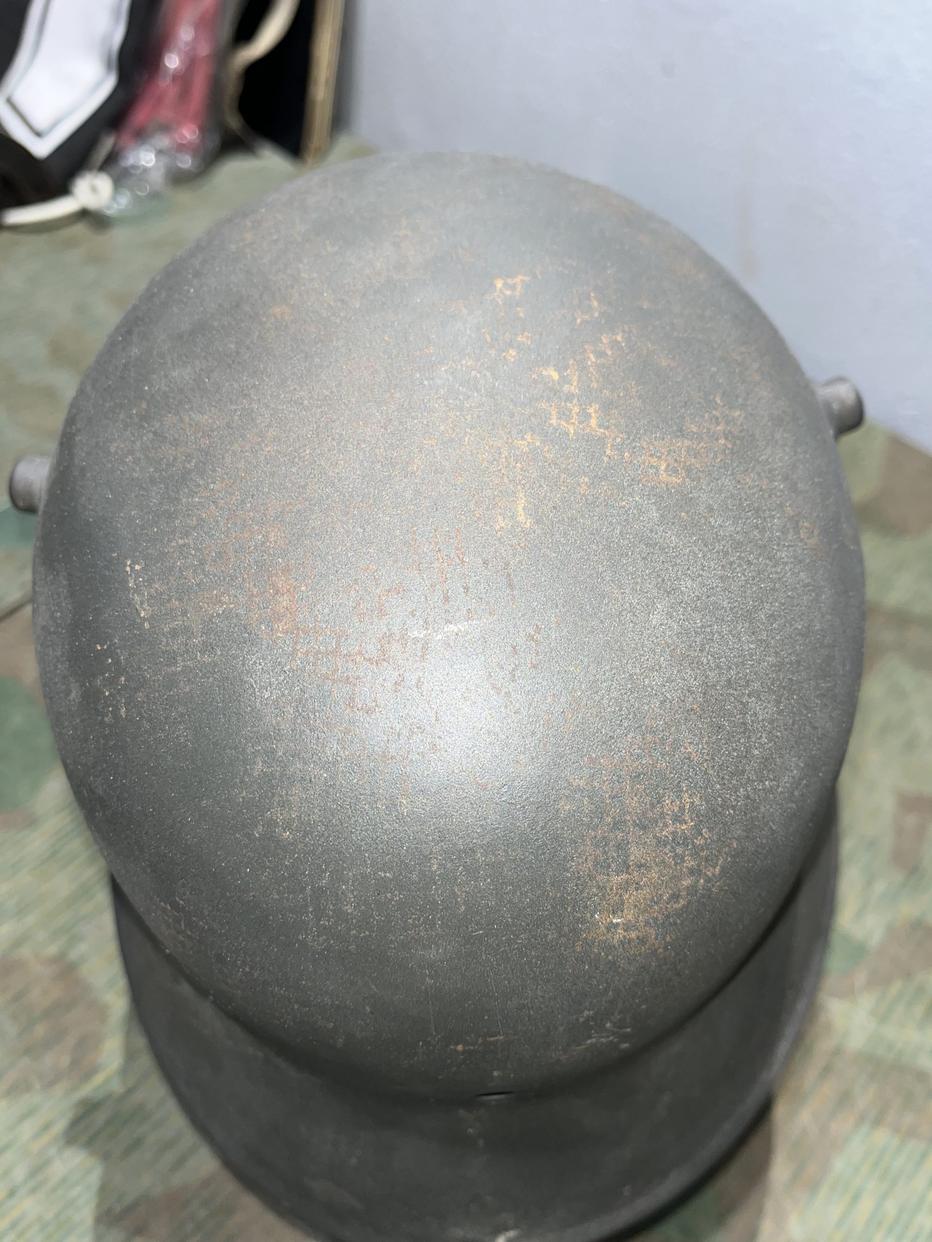 Original WW1 German M16 / M18 Helmet Stahlhelm Panzergrau - Image 11