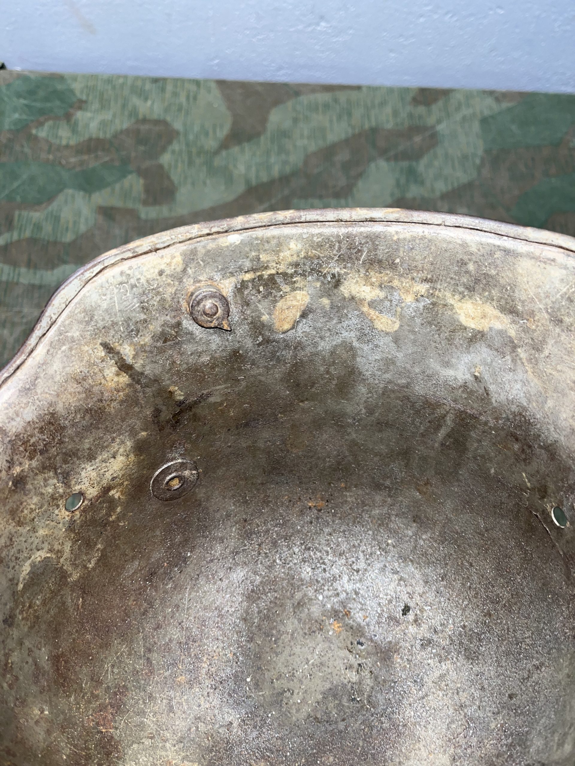 Original WW1 German M16 / M18 Helmet Stahlhelm Panzergrau - Image 14