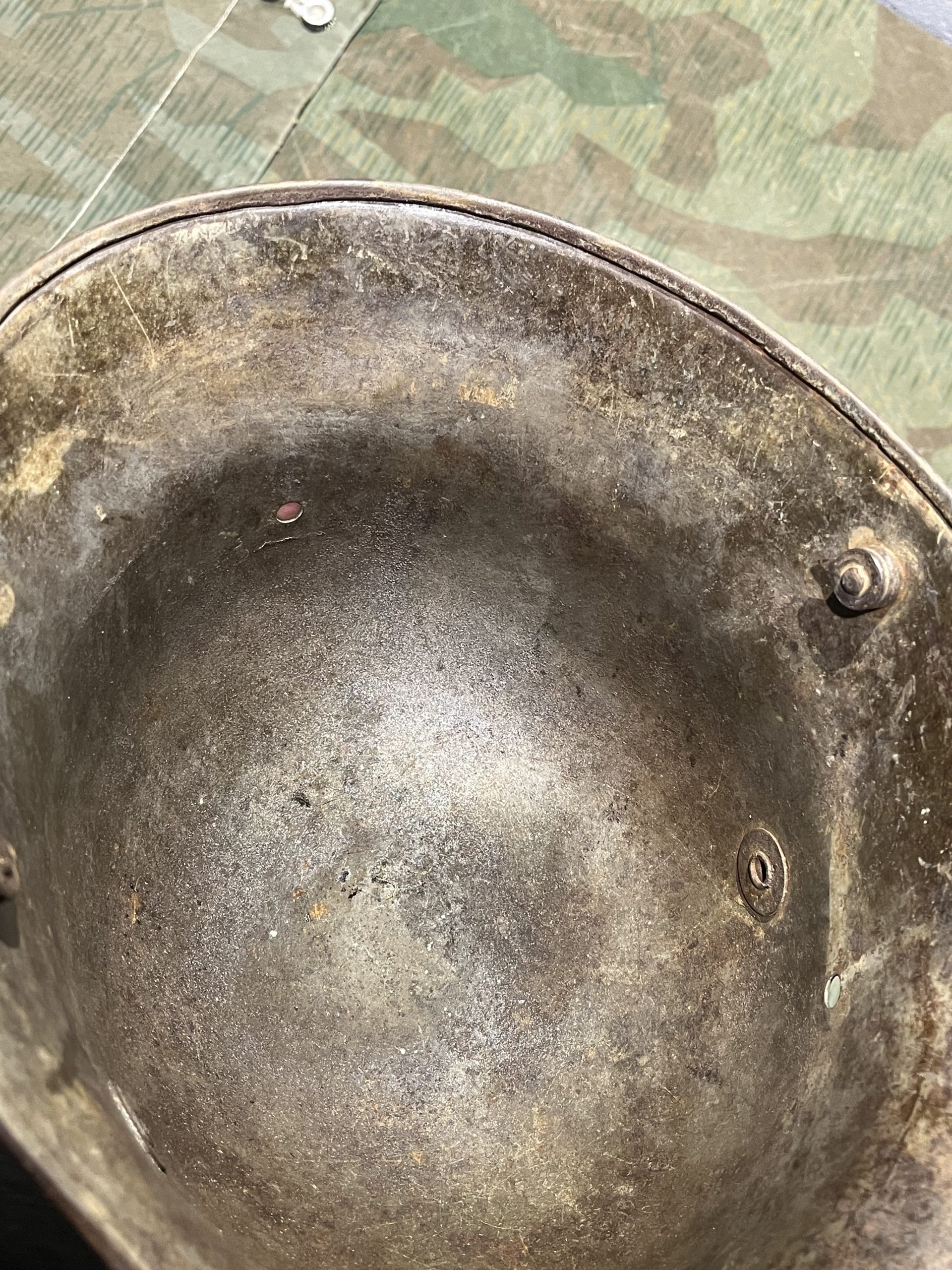 Original WW1 German M16 / M18 Helmet Stahlhelm Panzergrau - Image 24
