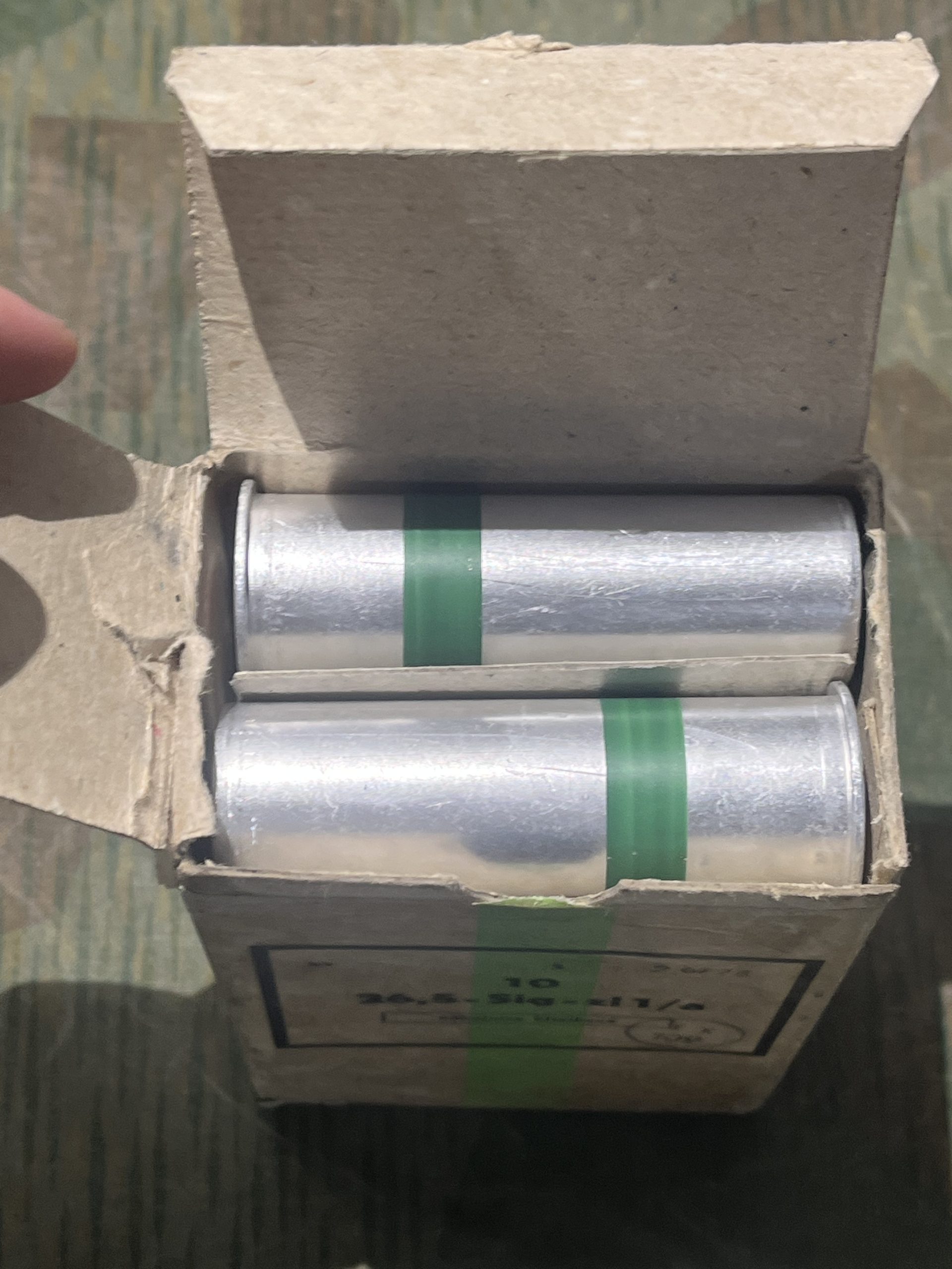 WW2 German Style / Czech Box of 10x 26.5mm Green Star Flares / Lp34 Lp42 - Image 13
