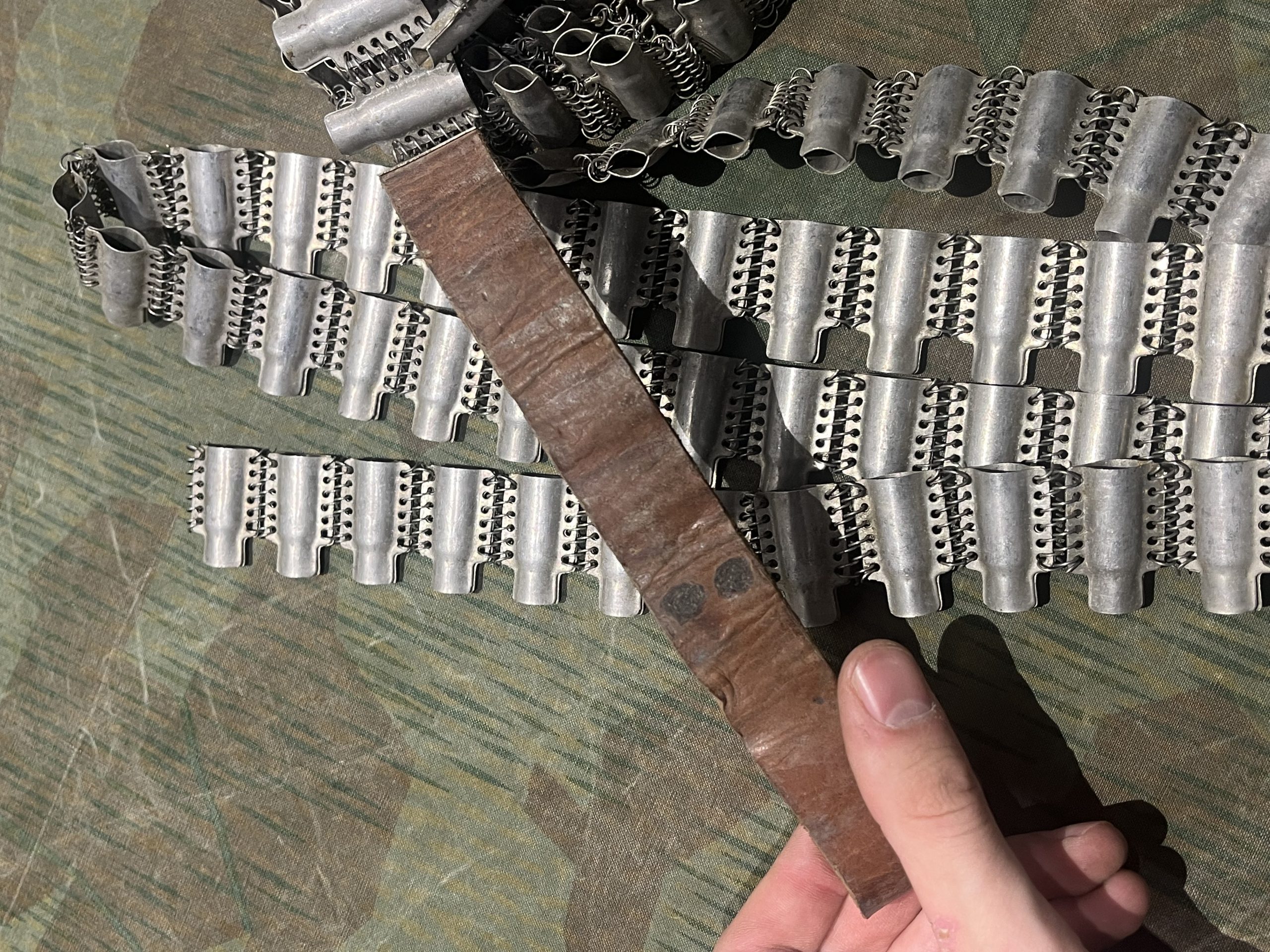WW1 German Style / Turkish Mg08/15 8mm Ammo Belt 150rd - Image 9