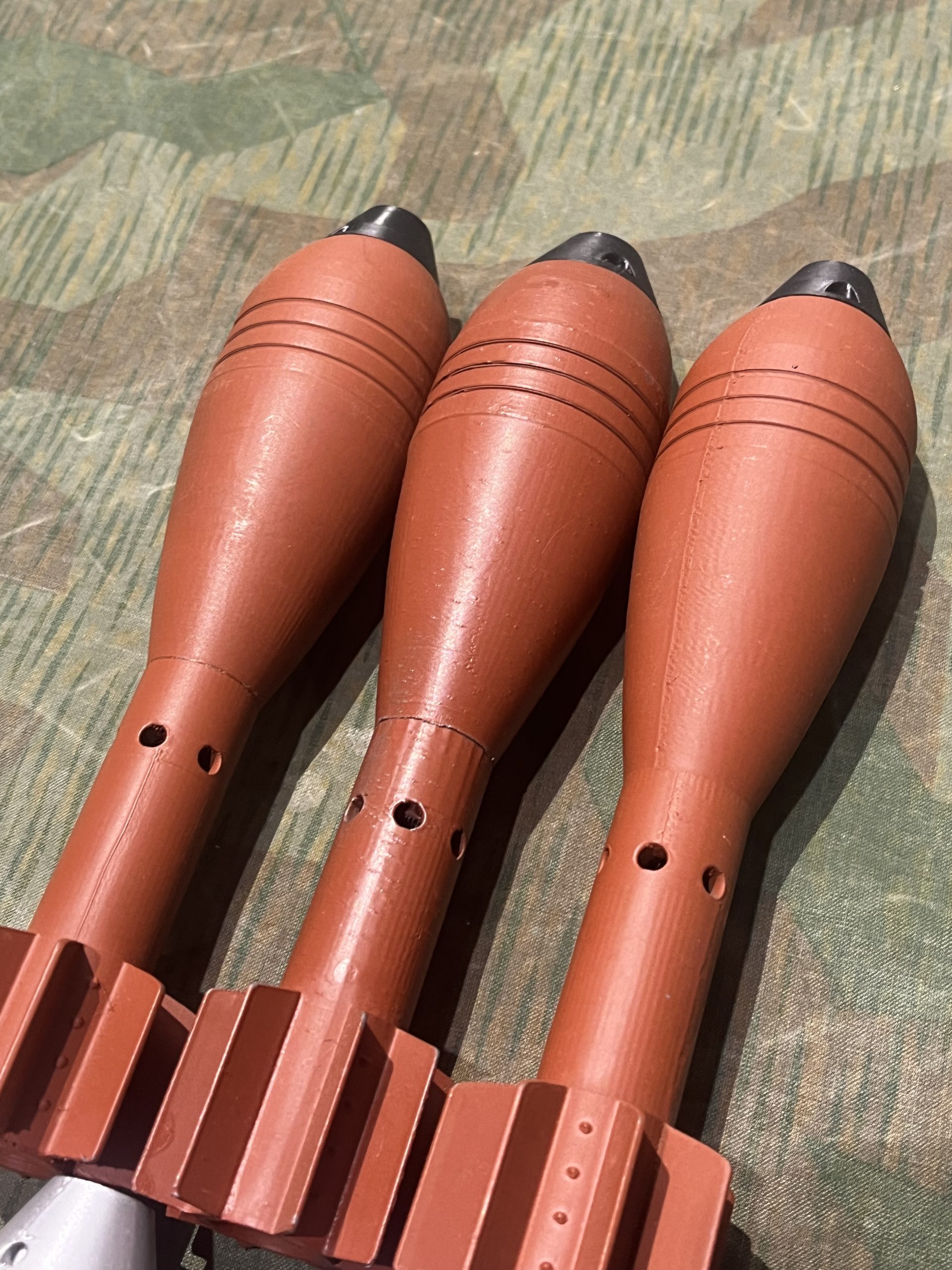 WW2 German Replica 3D Printed 5cm Mortars 7x - Image 4