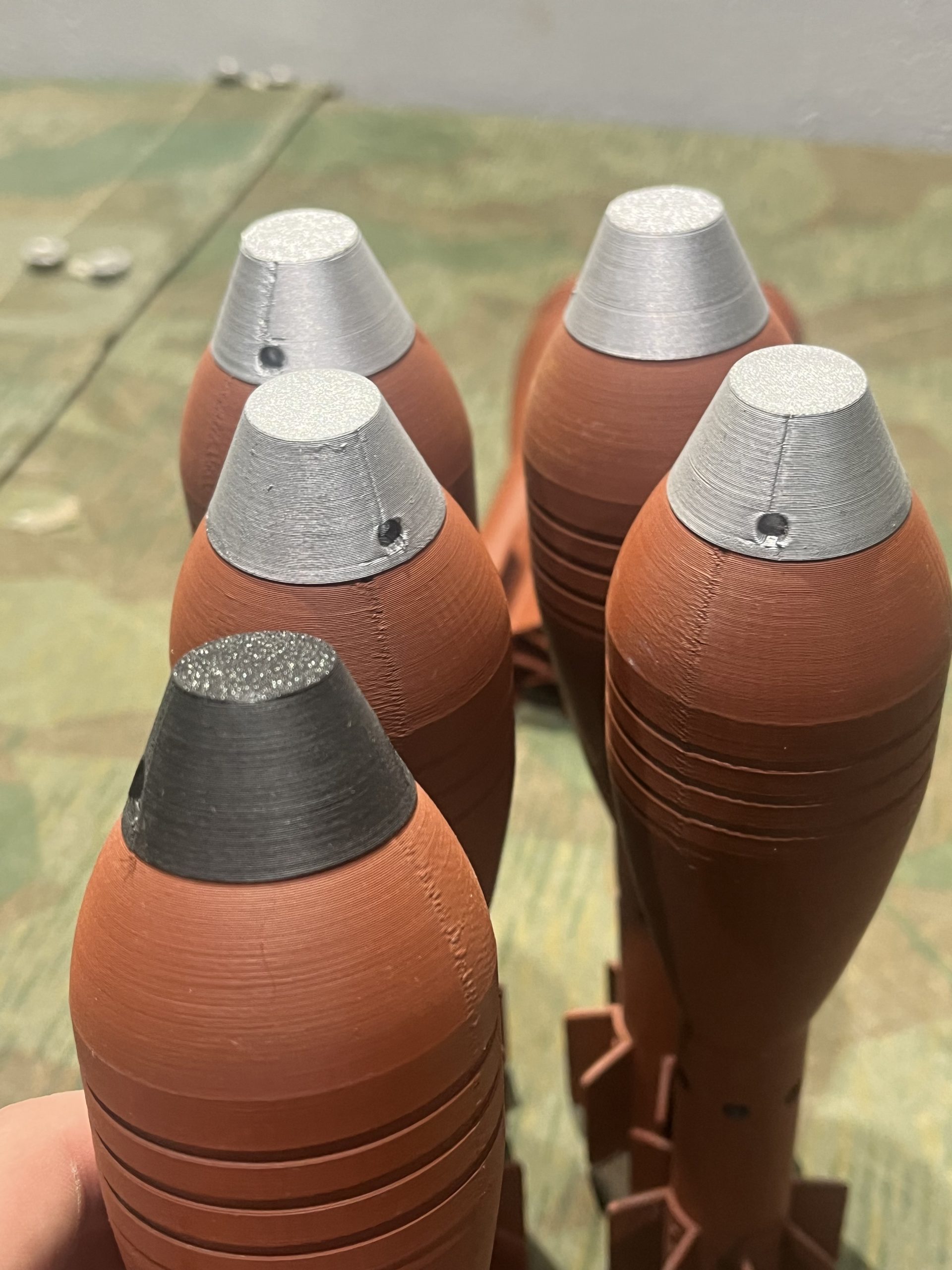 WW2 German Replica 3D Printed 5cm Mortars 7x - Image 8