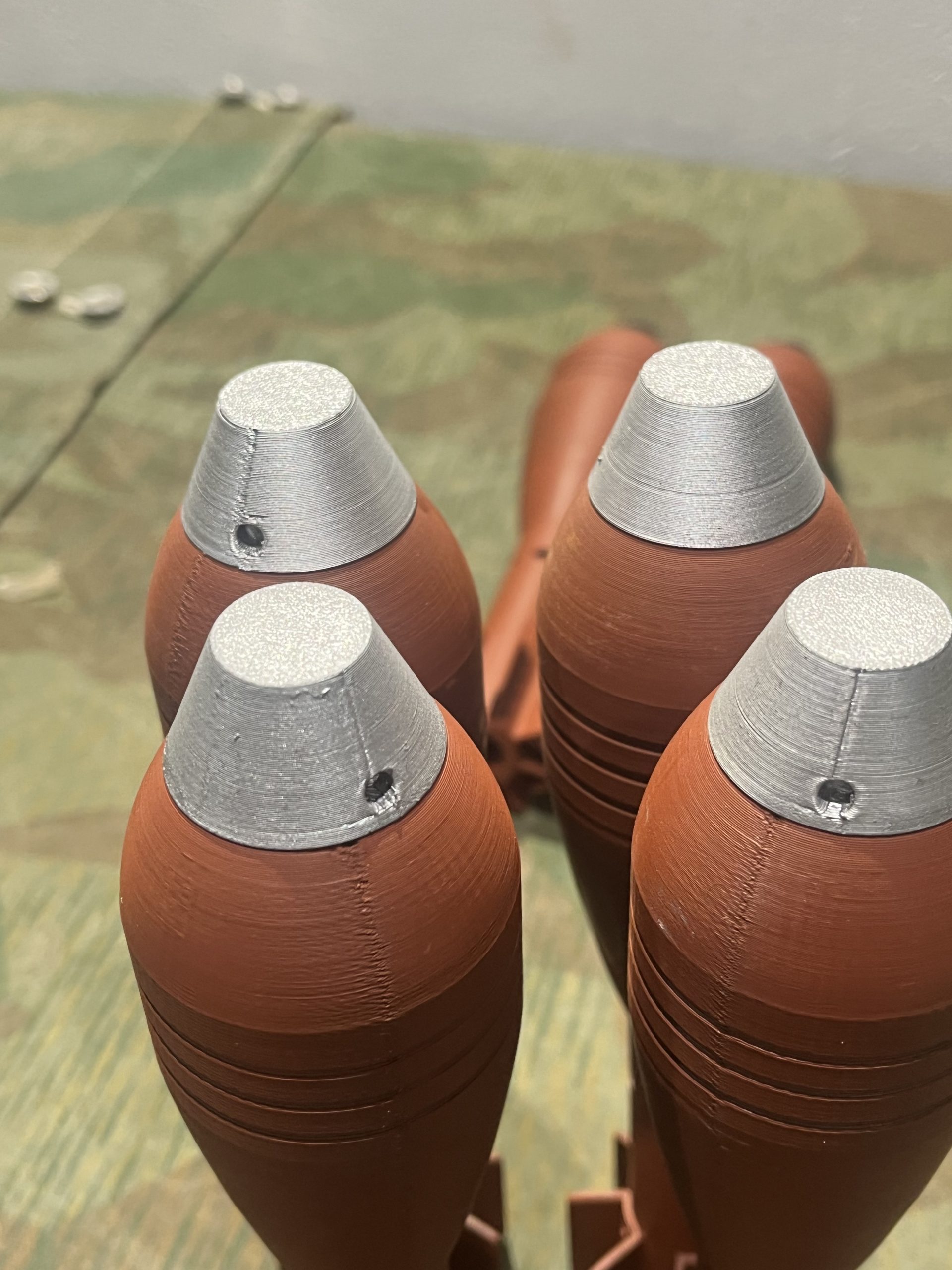 WW2 German Replica 3D Printed 5cm Mortars 7x - Image 9