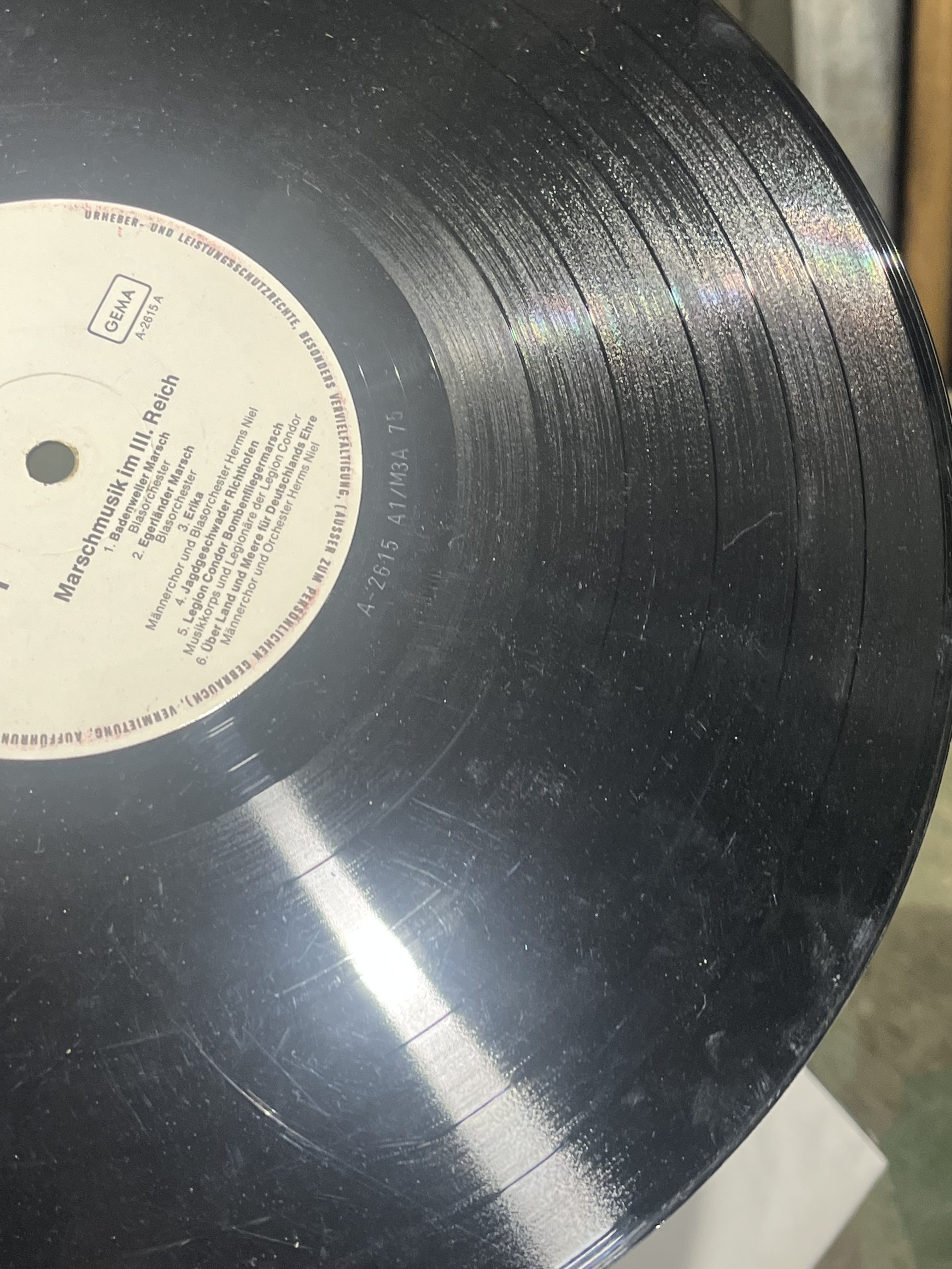 WW2 German Das Reich Lp Vinyl w/ Marching Music - Image 12