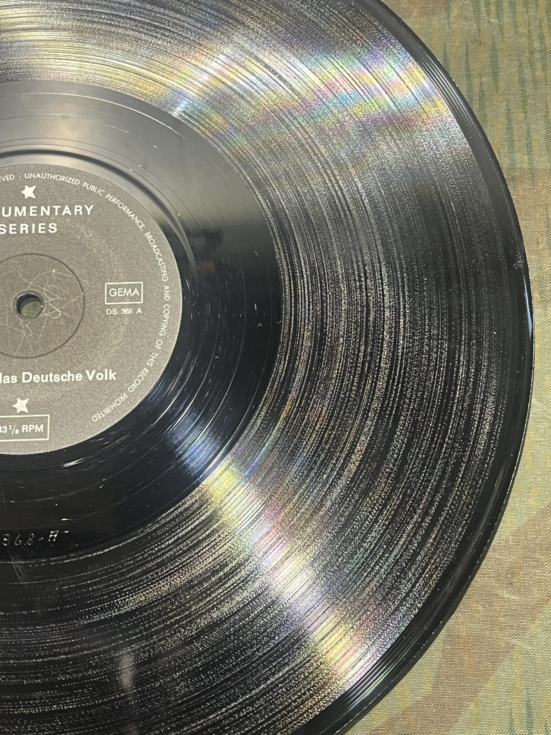 WW2 German Das Reich Lp Vinyl Adolf Hitler Speech Feb. 1 1933 "Aufruf an das Deutsche Volk" - Image 12