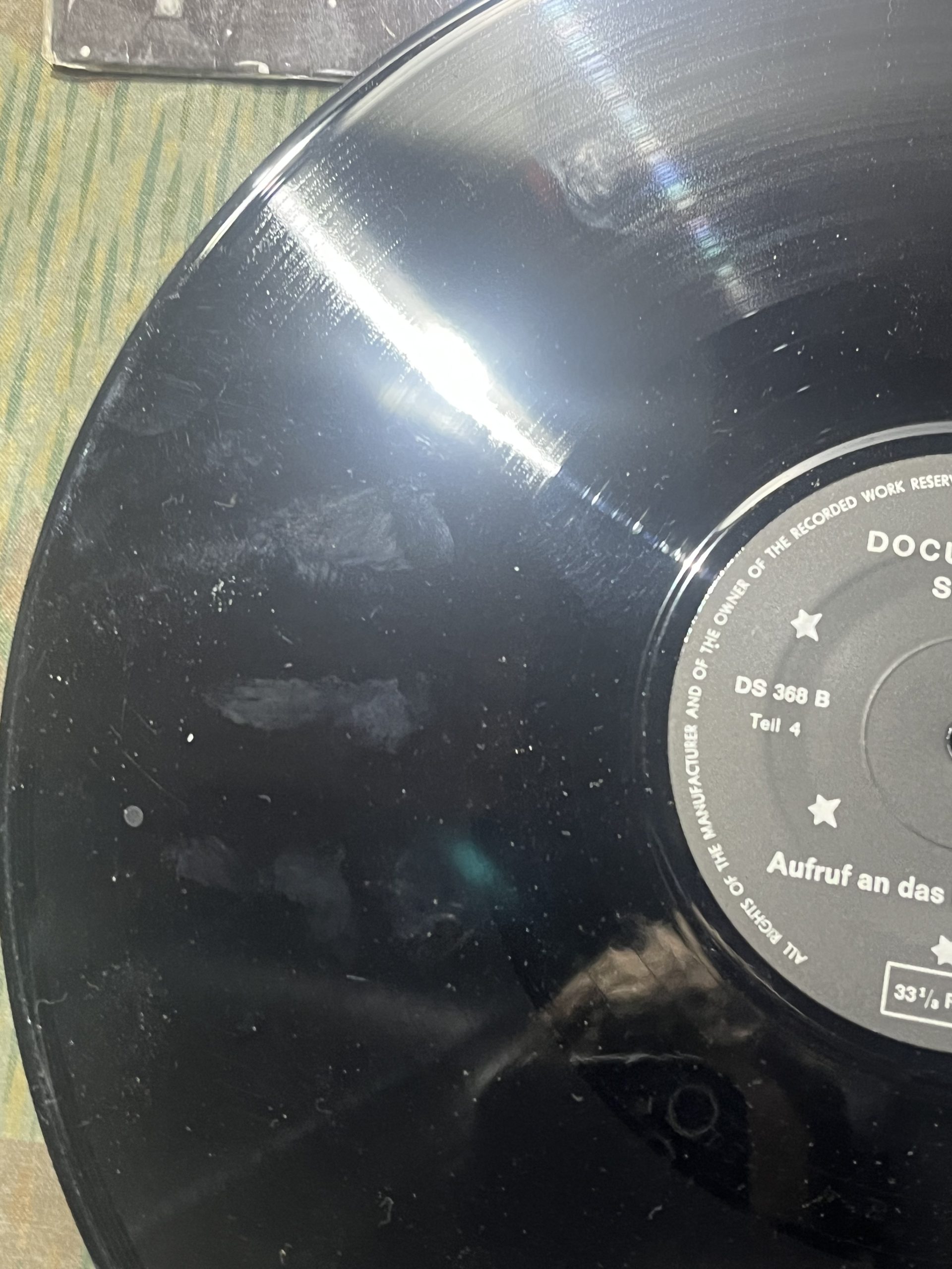 WW2 German Das Reich Lp Vinyl Adolf Hitler Speech Feb. 1 1933 "Aufruf an das Deutsche Volk" - Image 15
