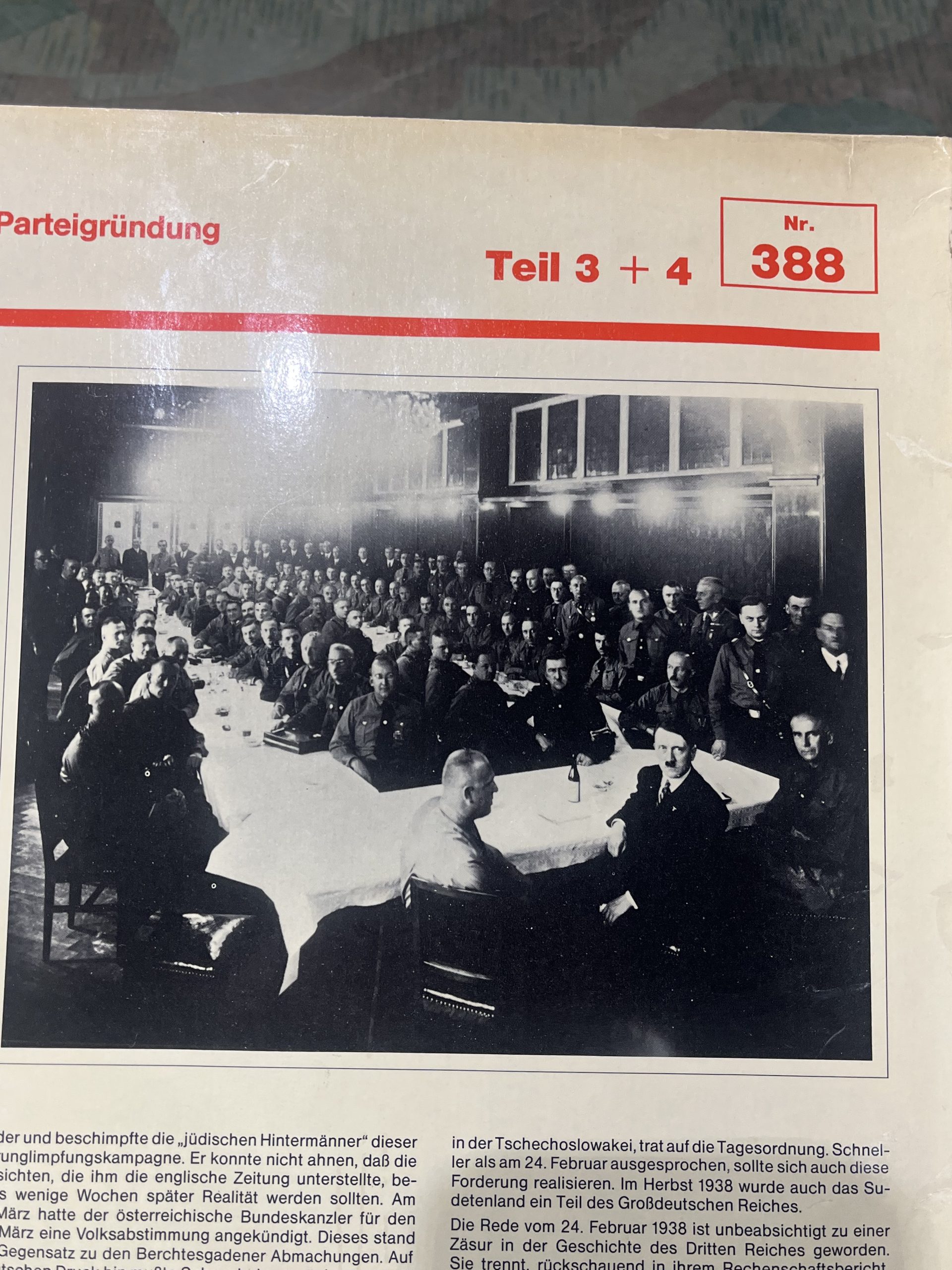 WW2 German Lp Vinyl Adolf Hitler Speech Jahrestag der Parteigrundung Feb. 24 1938 - Image 4