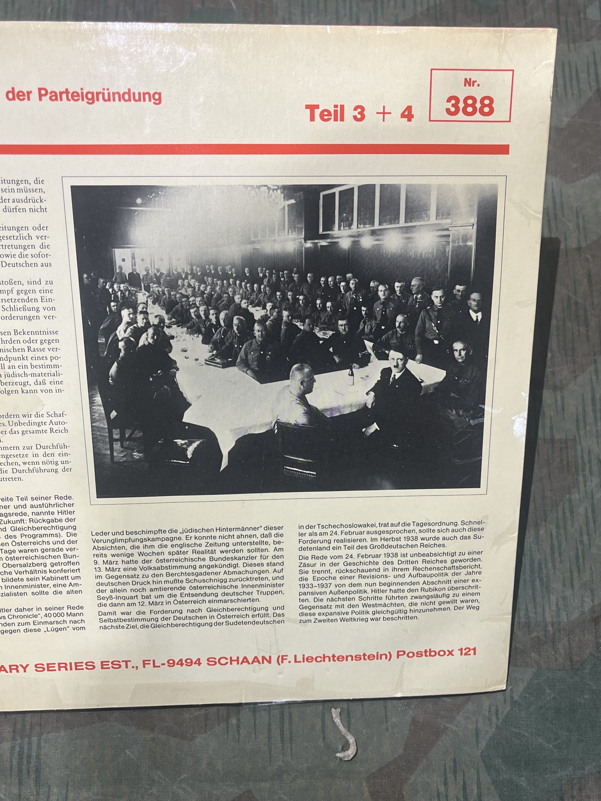 WW2 German Lp Vinyl Adolf Hitler Speech Jahrestag der Parteigrundung Feb. 24 1938 - Image 6