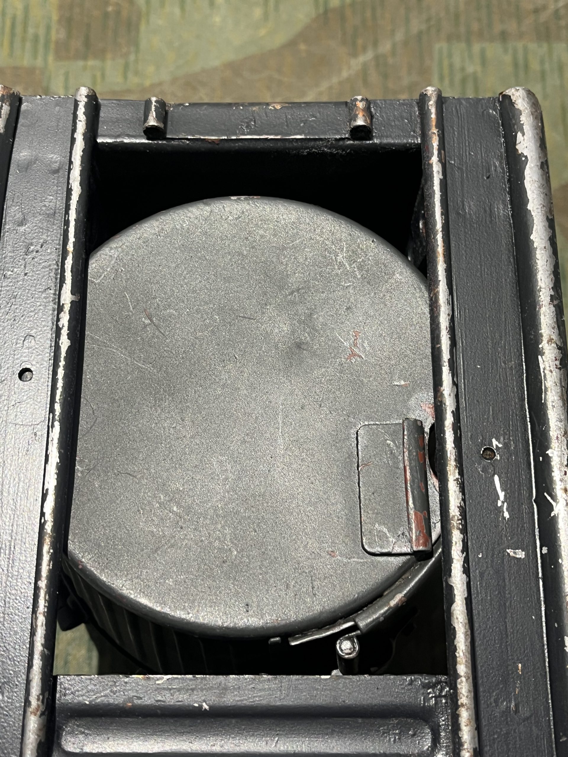 Original WW2 German Mg34 Mg42 2x Drums w/ Carrier Gurttrommel Marked 963 1940 - Image 6