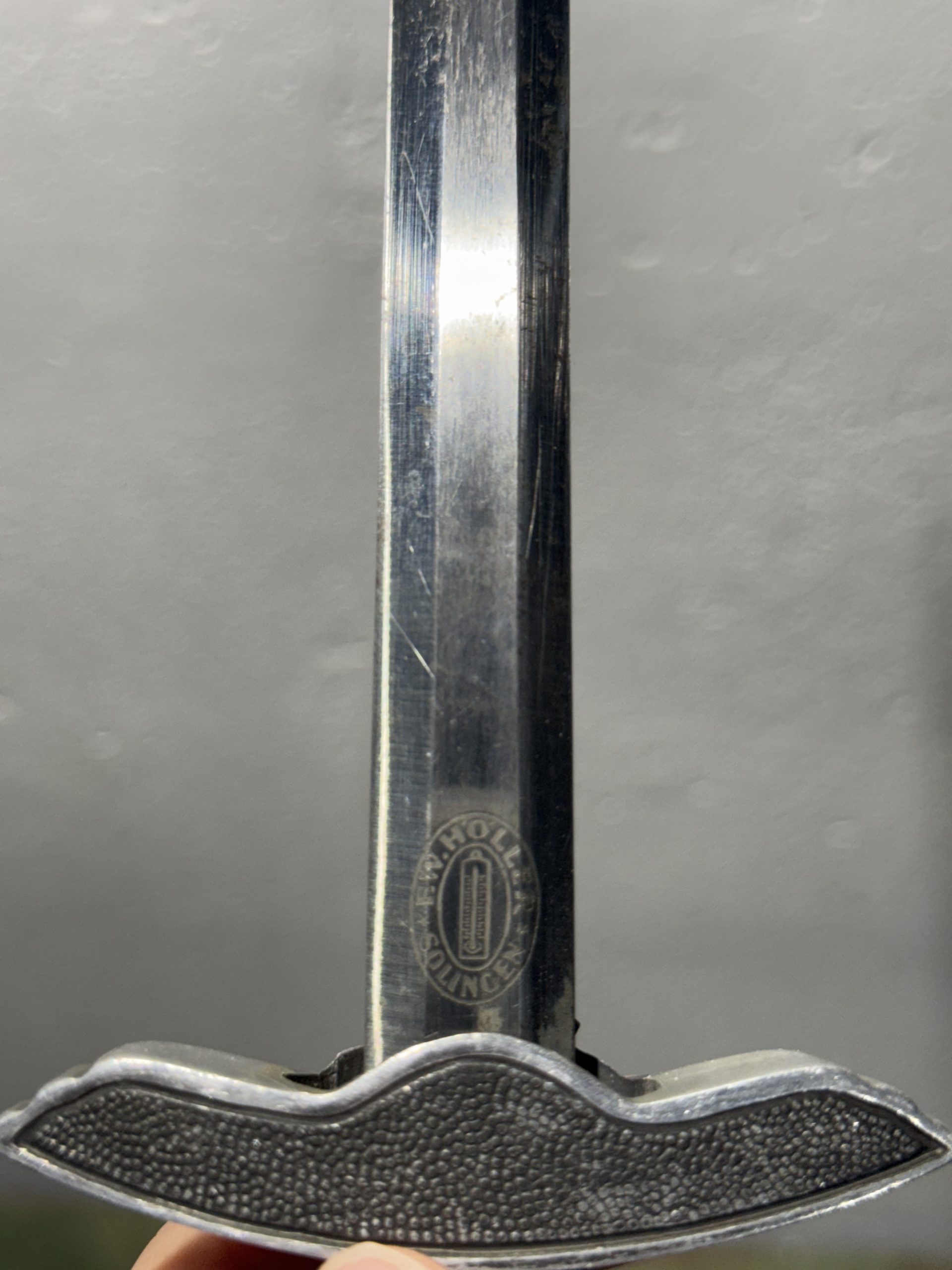 Original WW2 German Luftwaffe 2nd Model Officer's Dagger - F.W. Höller (With Repro Sheath) - Image 32