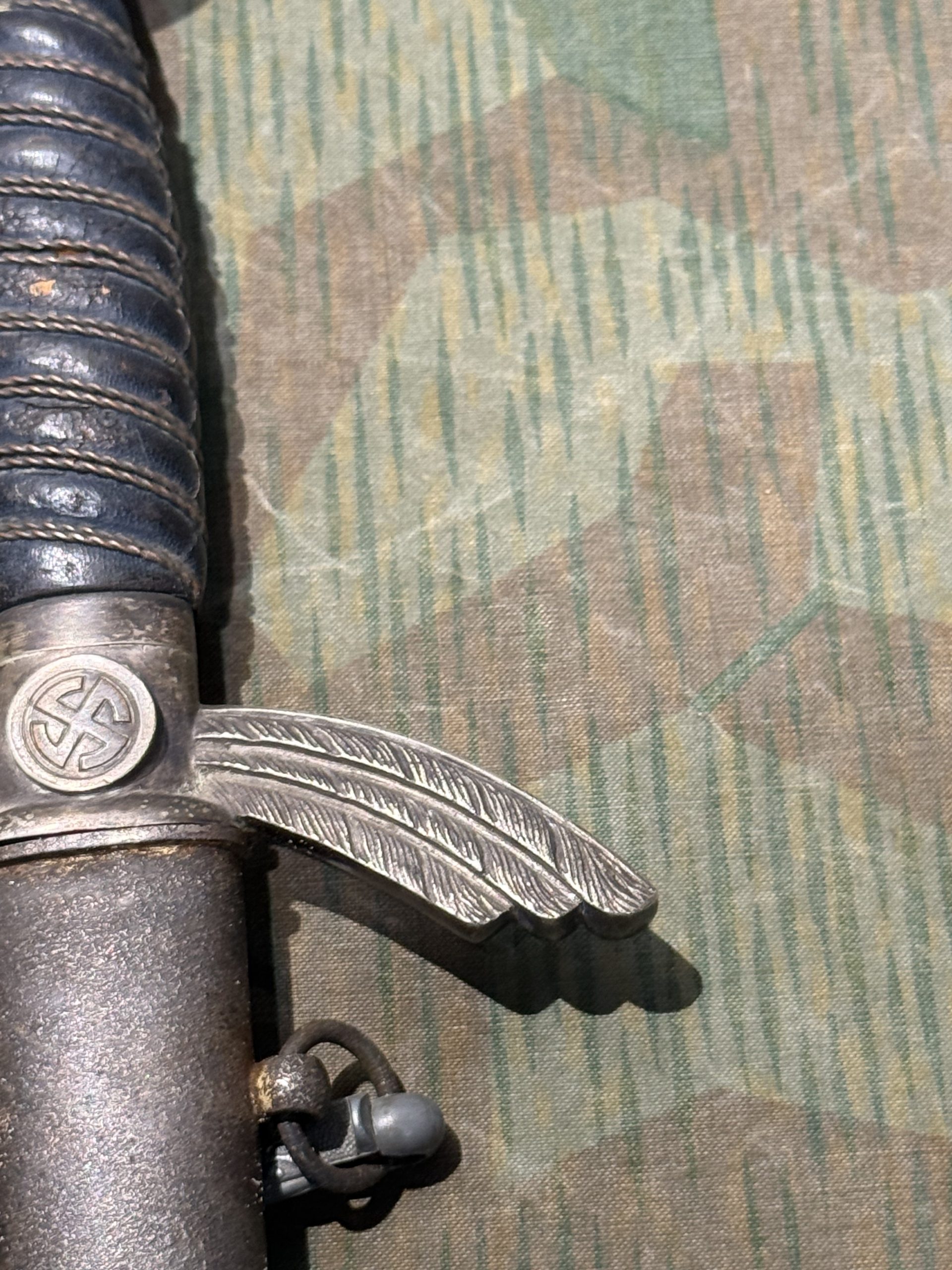 Original WW2 German Luftwaffe Officer's Sword w/ Scabbard (Fliegerschwert) - Carl Eickhorn - Image 6