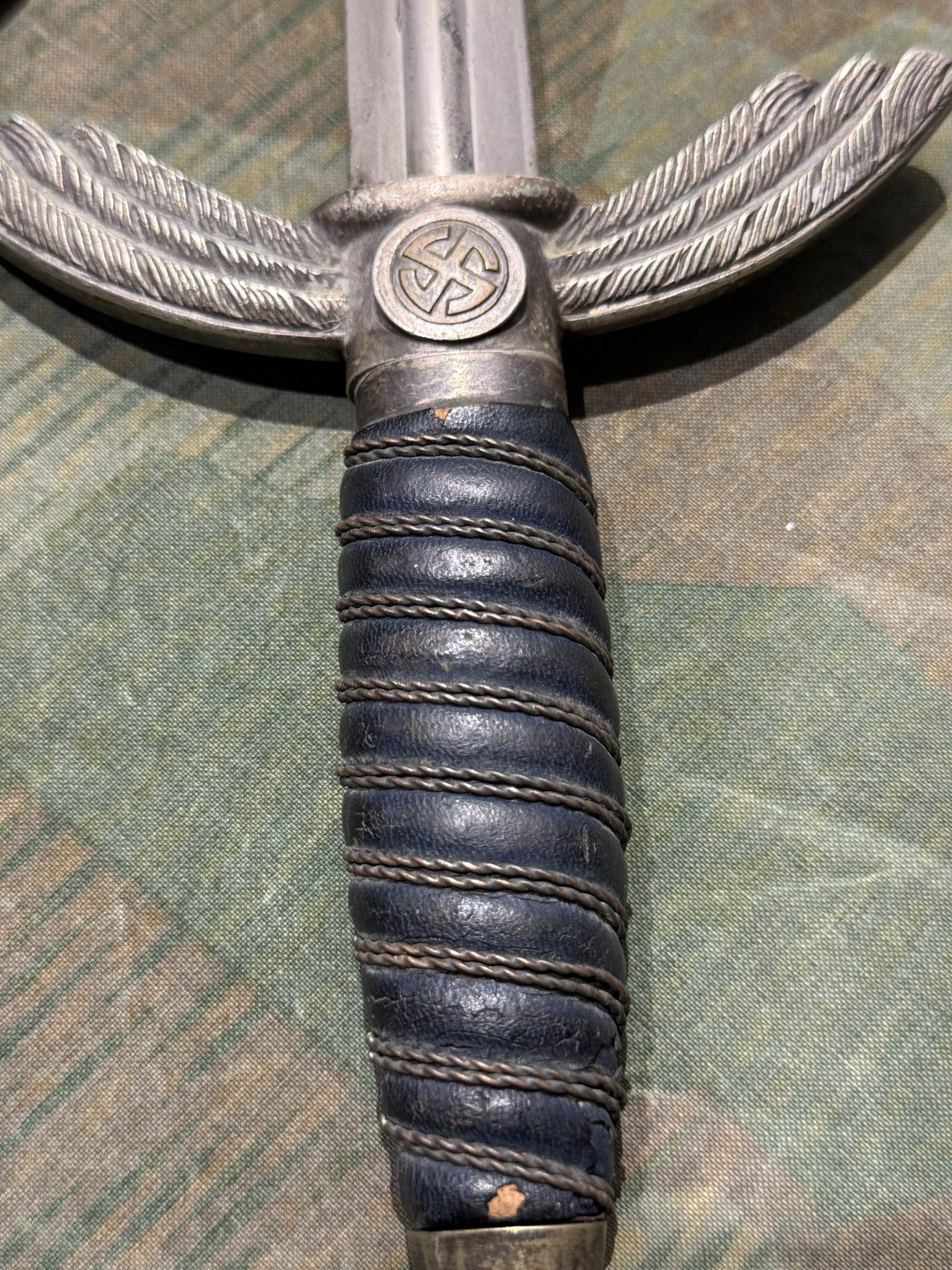 Original WW2 German Luftwaffe Officer's Sword w/ Scabbard (Fliegerschwert) - Carl Eickhorn - Image 18