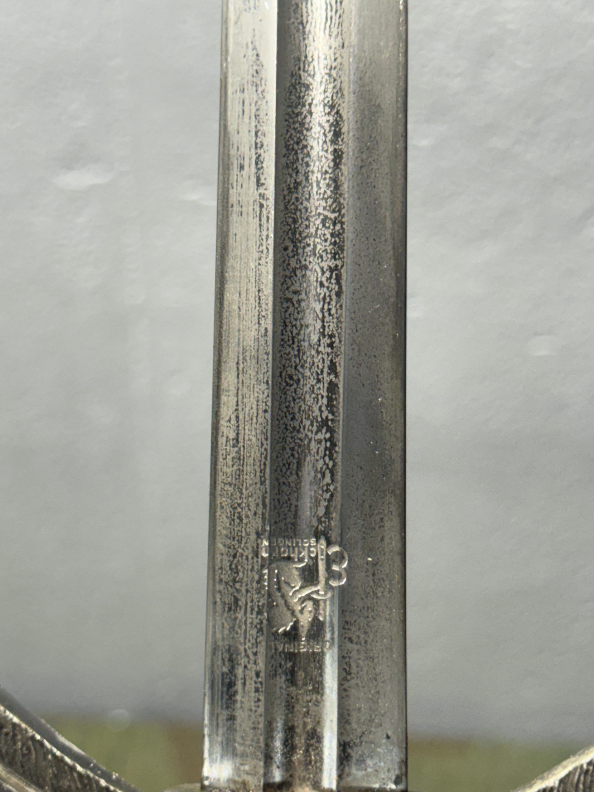 Original WW2 German Luftwaffe Officer's Sword w/ Scabbard (Fliegerschwert) - Carl Eickhorn - Image 22