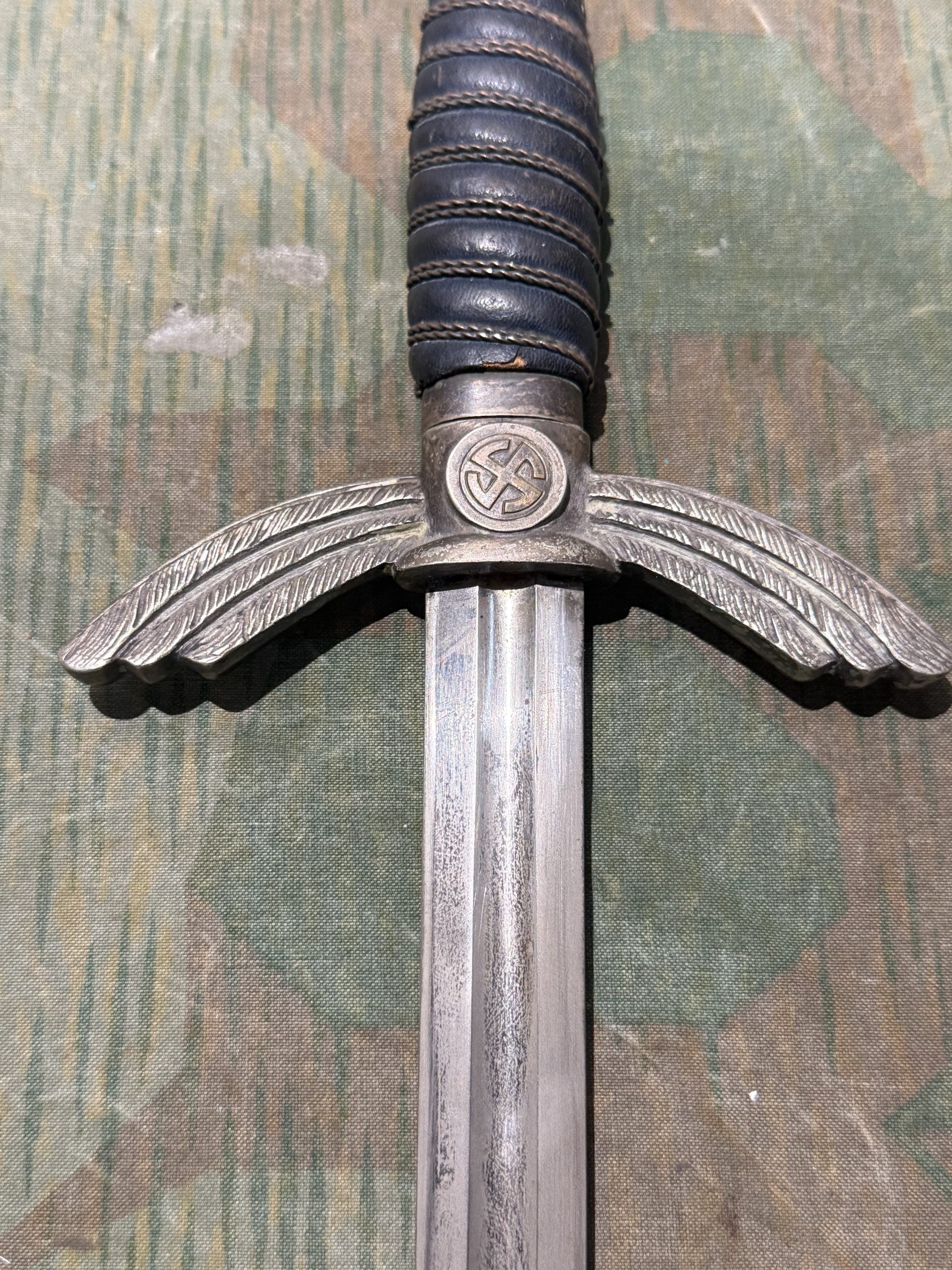 Original WW2 German Luftwaffe Officer's Sword w/ Scabbard (Fliegerschwert) - Carl Eickhorn - Image 58