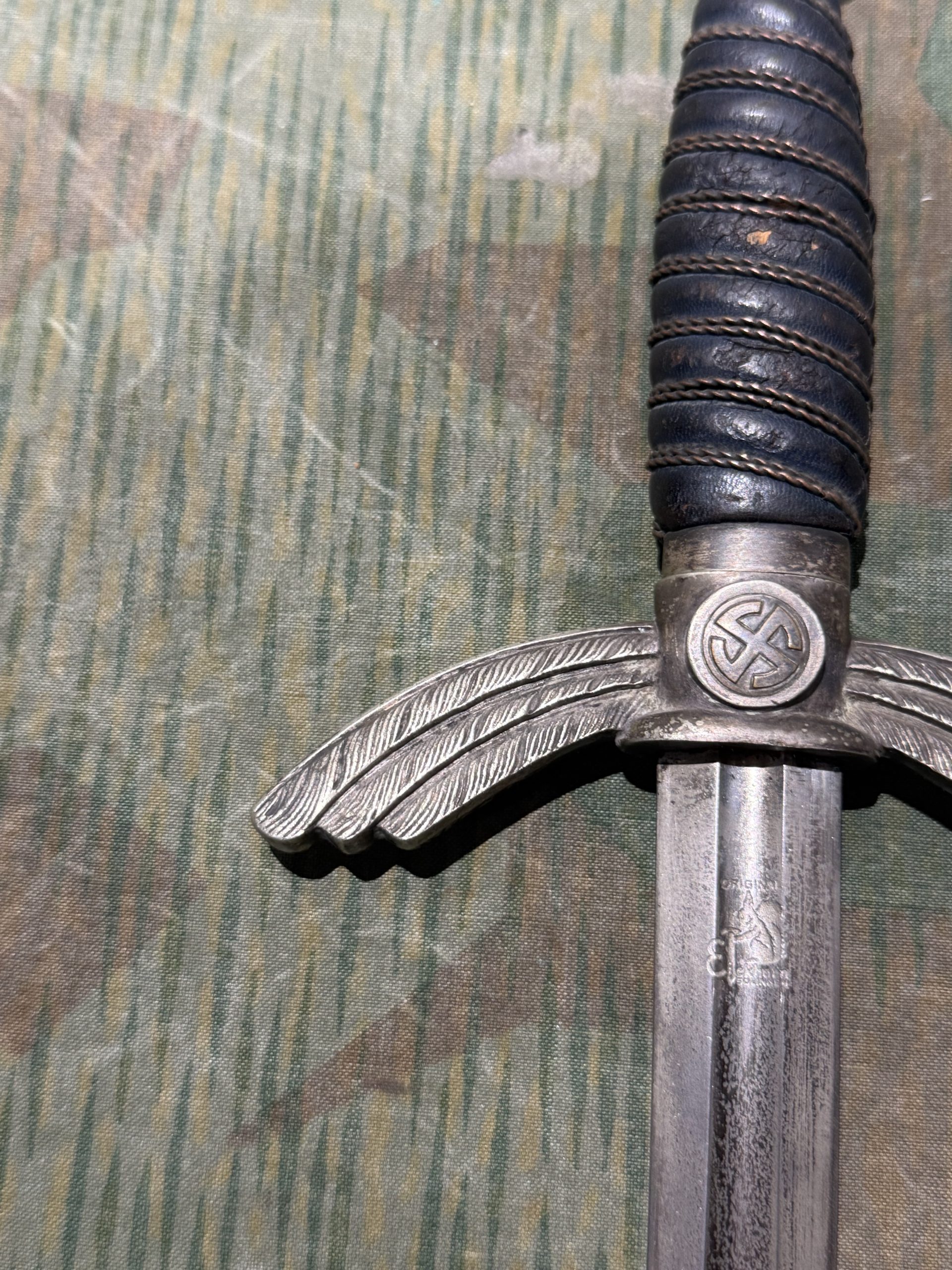 Original WW2 German Luftwaffe Officer's Sword w/ Scabbard (Fliegerschwert) - Carl Eickhorn - Image 59