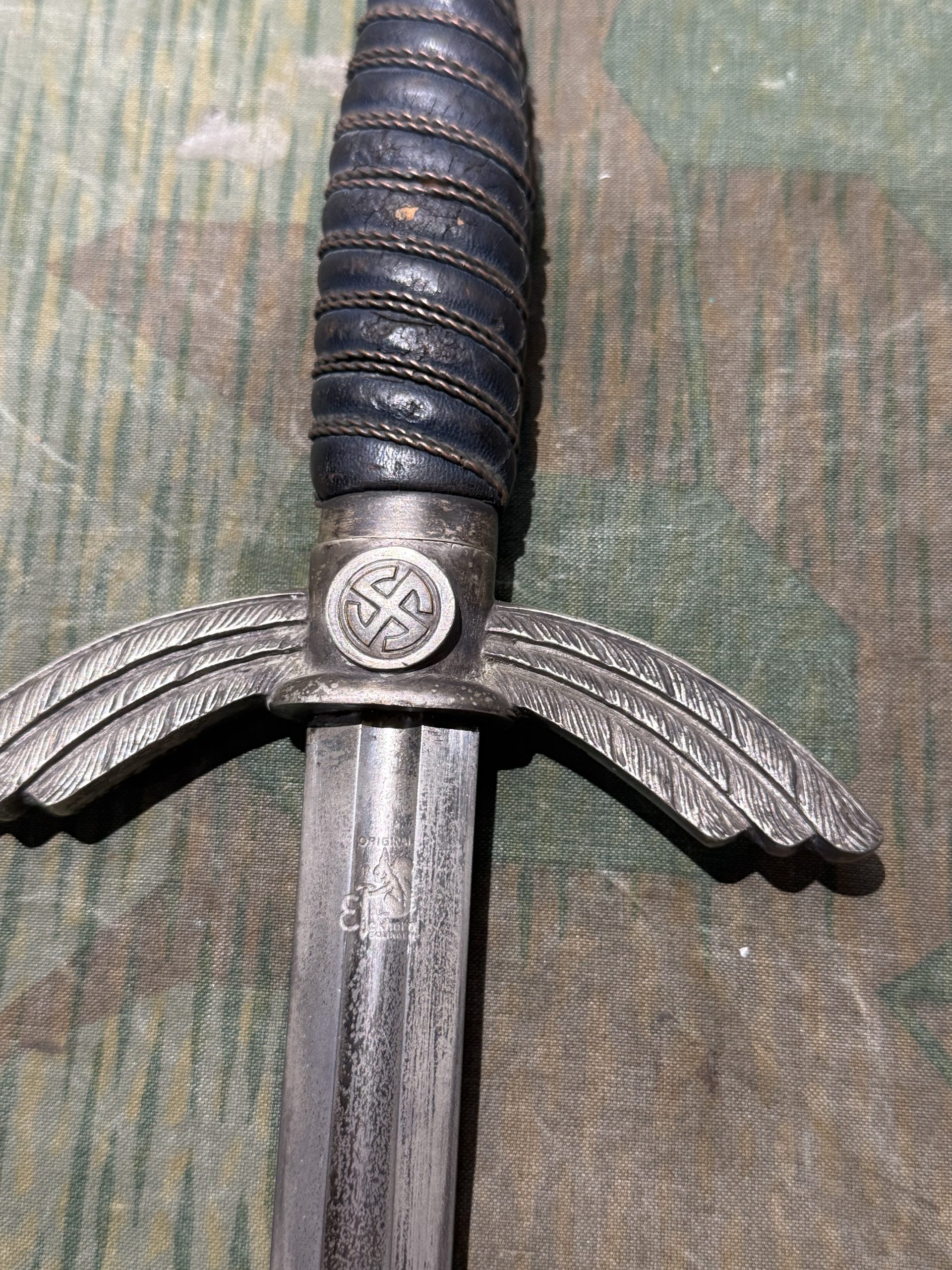 Original WW2 German Luftwaffe Officer's Sword w/ Scabbard (Fliegerschwert) - Carl Eickhorn - Image 60