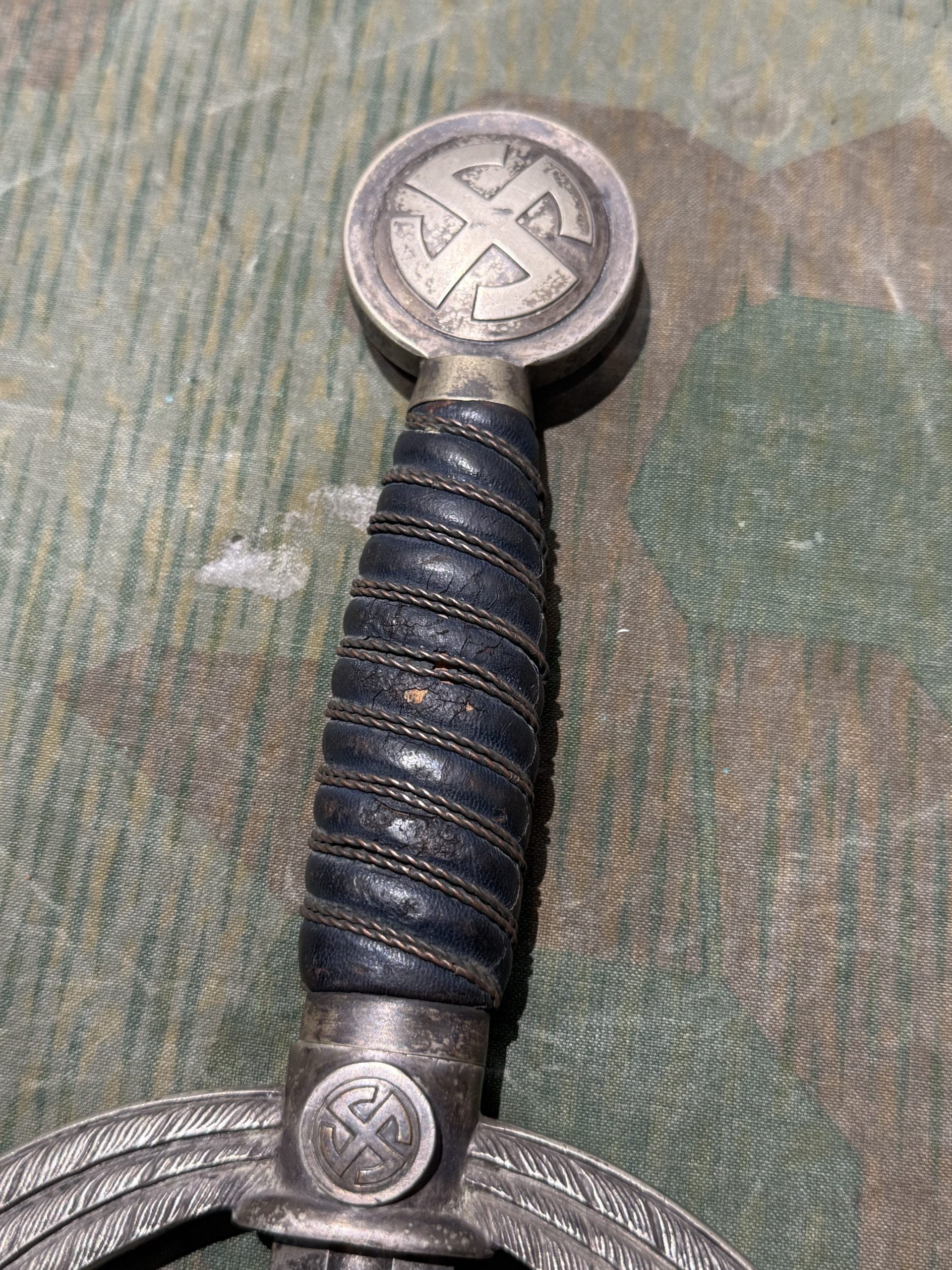Original WW2 German Luftwaffe Officer's Sword w/ Scabbard (Fliegerschwert) - Carl Eickhorn - Image 62