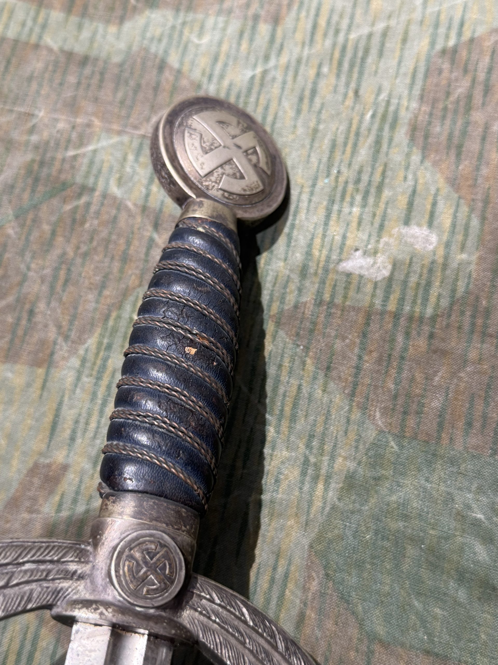Original WW2 German Luftwaffe Officer's Sword w/ Scabbard (Fliegerschwert) - Carl Eickhorn - Image 66