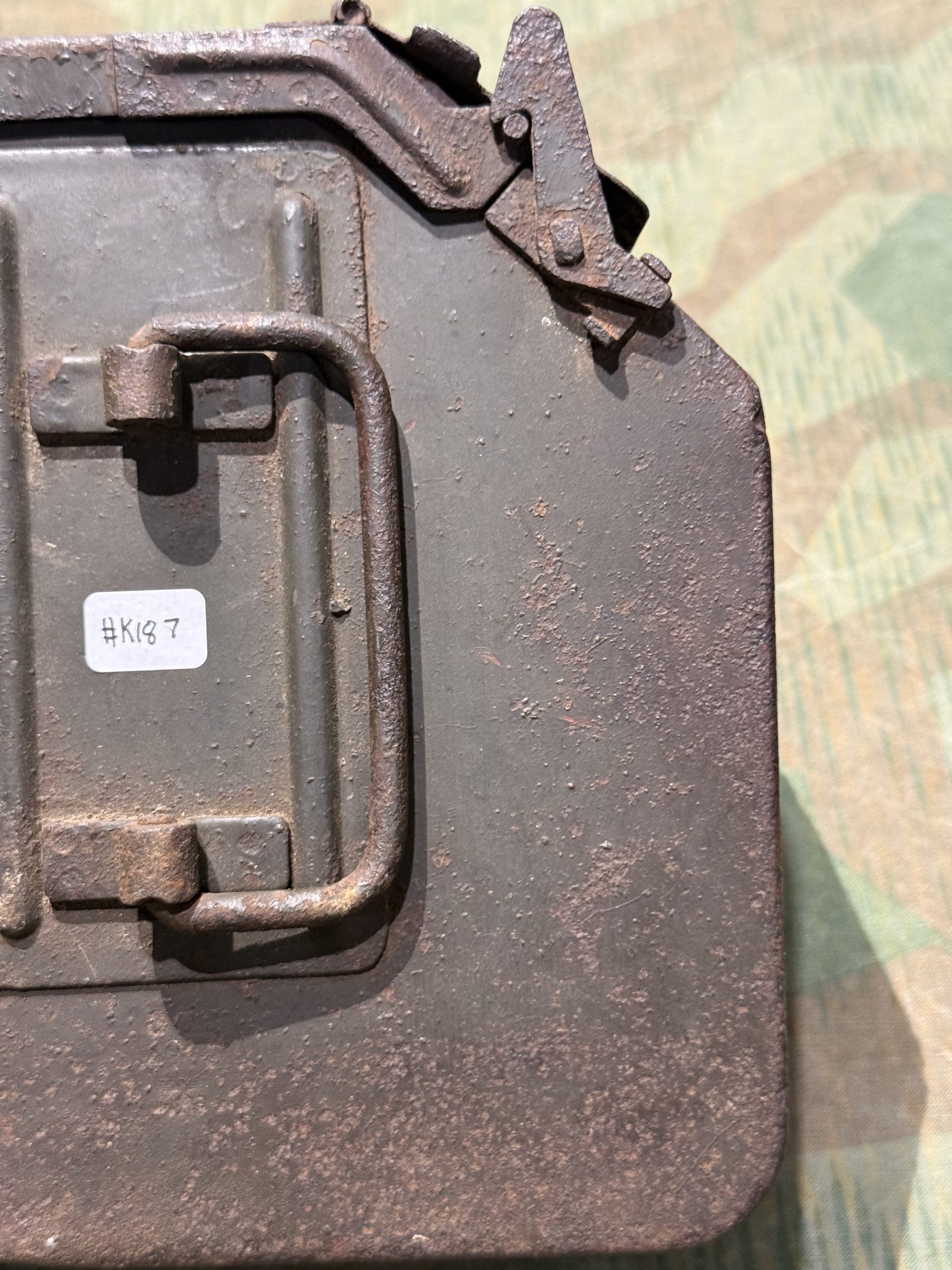 Original WW2 German Mg34 Mg42 Patronenkasten 36 Ammo Can / Drum Marked ADA 1943 - Image 2