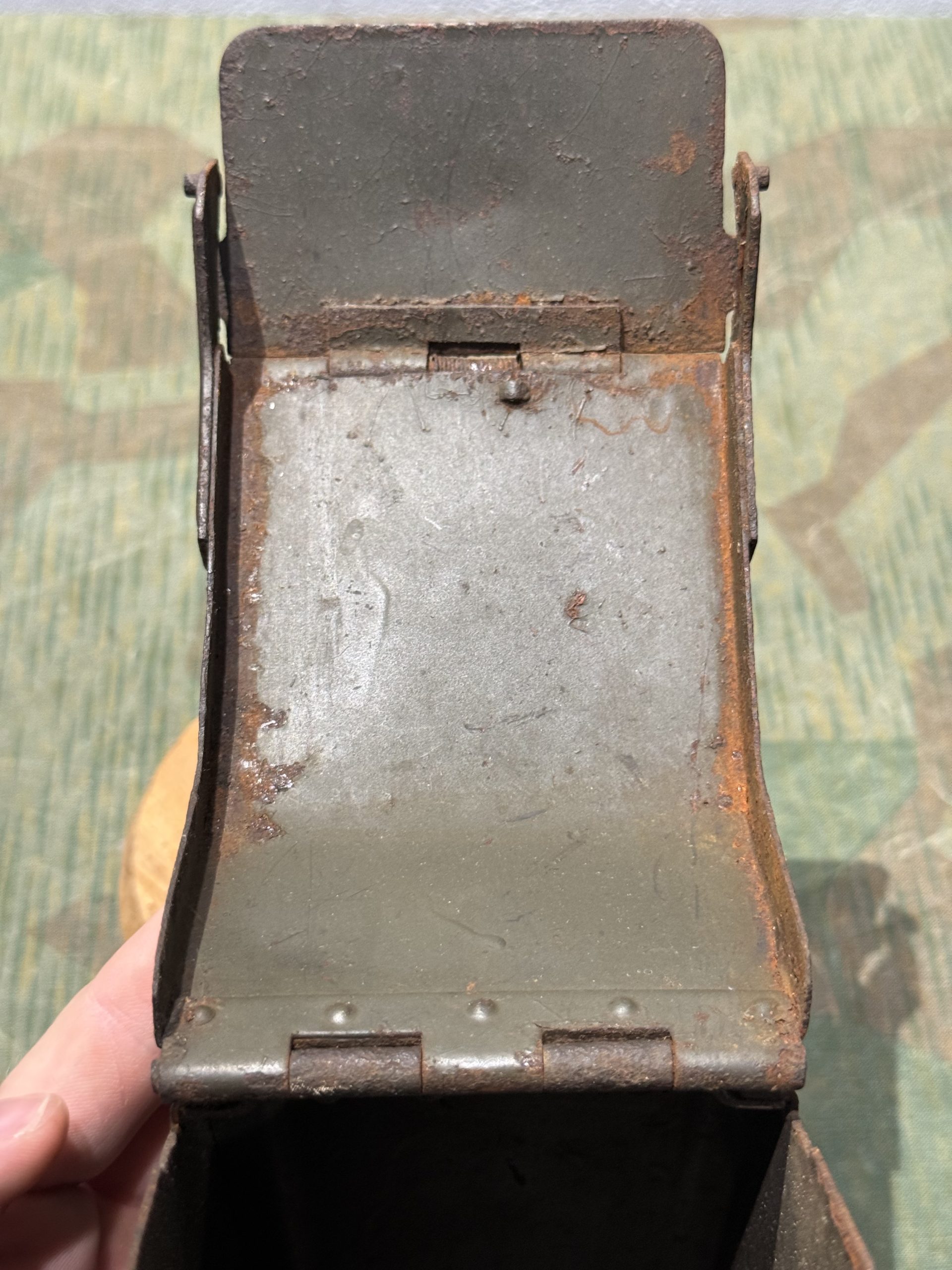 Original WW2 German Mg34 Mg42 Patronenkasten 36 Ammo Can / Drum Marked ADA 1943 - Image 16