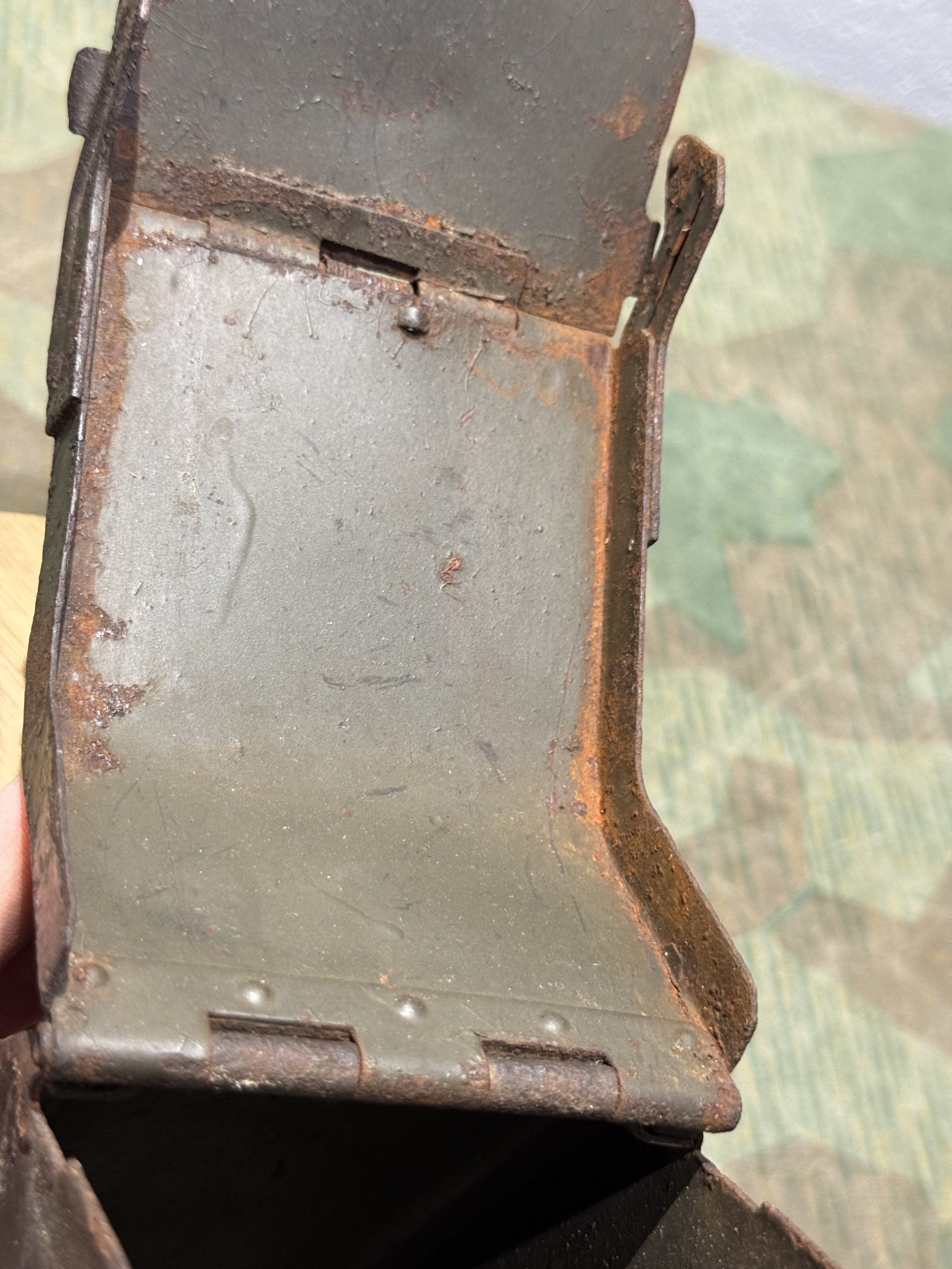 Original WW2 German Mg34 Mg42 Patronenkasten 36 Ammo Can / Drum Marked ADA 1943 - Image 17