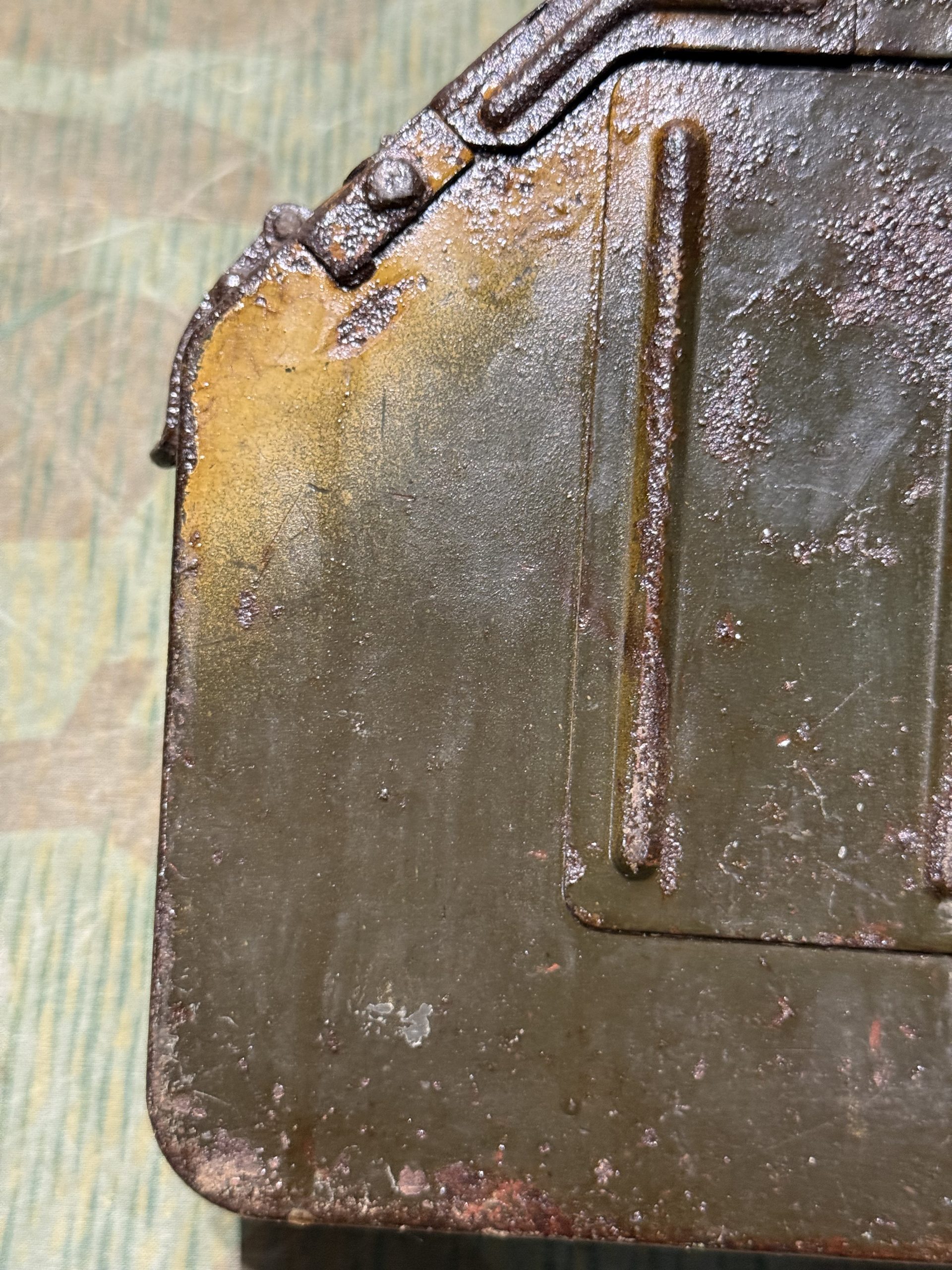 Original WW2 German Mg34 Mg42 Patronenkasten 36 Ammo Can / Drum Marked BZL 1941 - Image 13