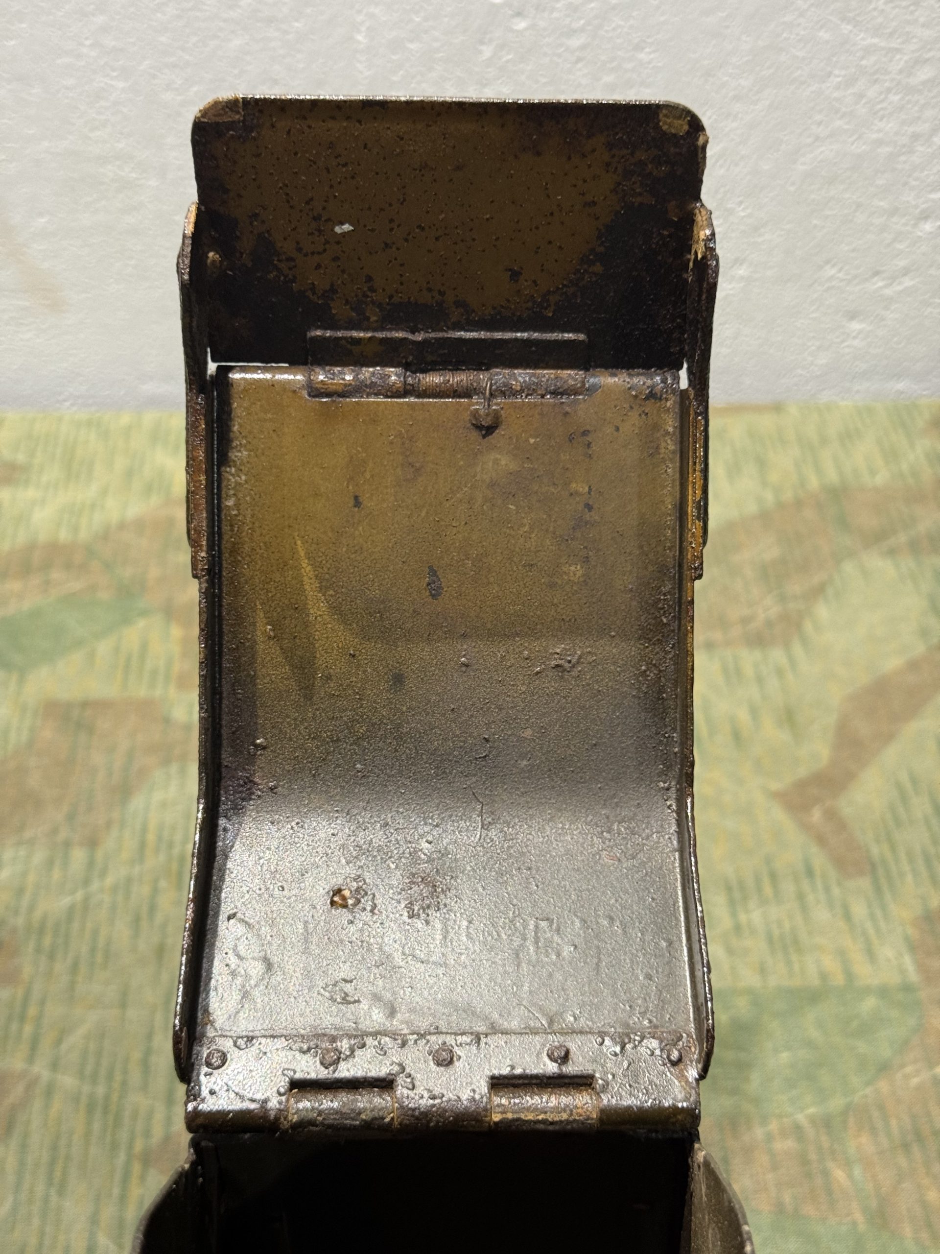 Original WW2 German Mg34 Mg42 Patronenkasten 36 Ammo Can / Drum Marked BZL 1941 - Image 16