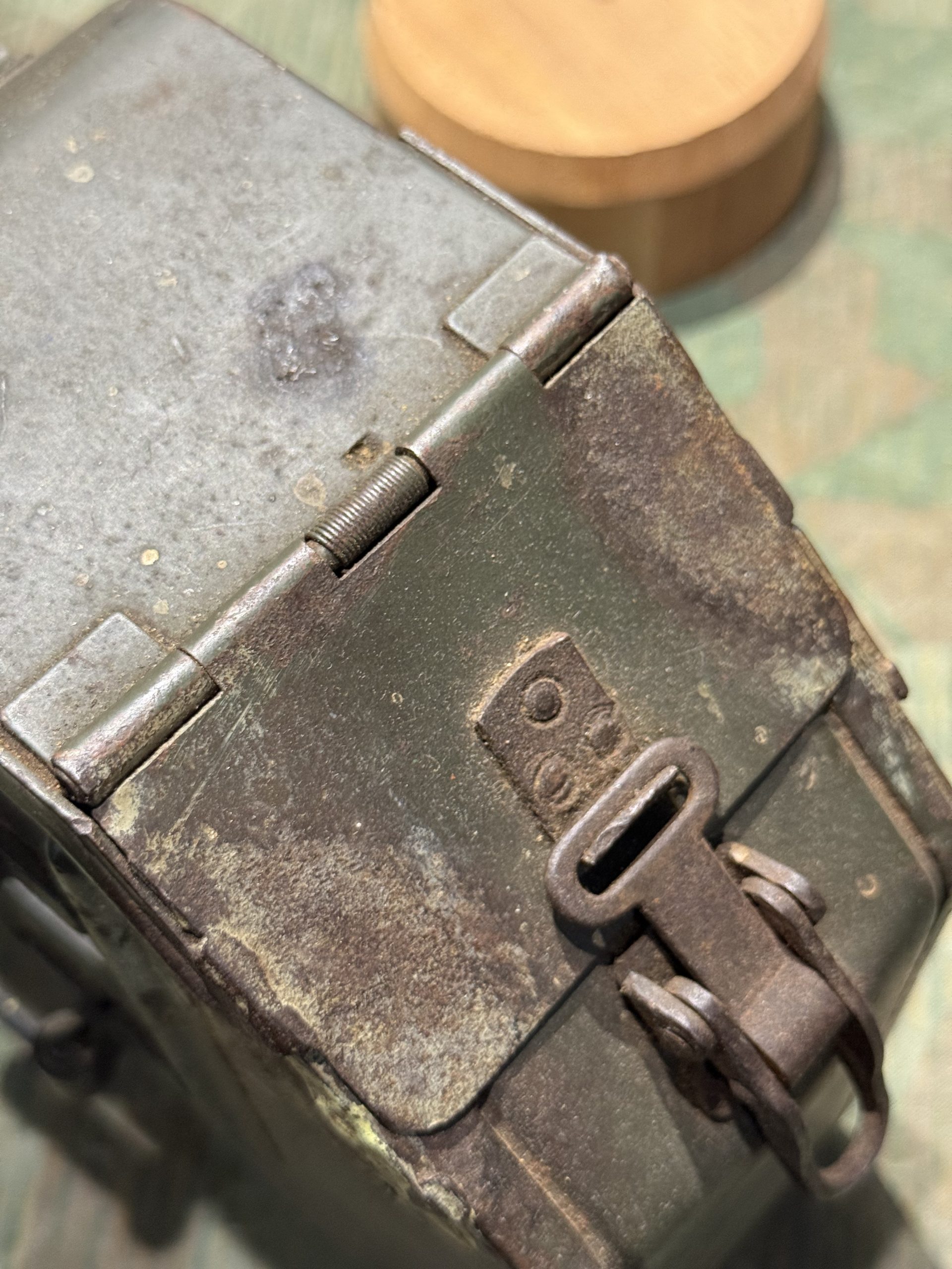 Original WW2 German Mg34 Mg42 Patronenkasten 36 Ammo Can / Drum Marked FCo 1939 - Image 12