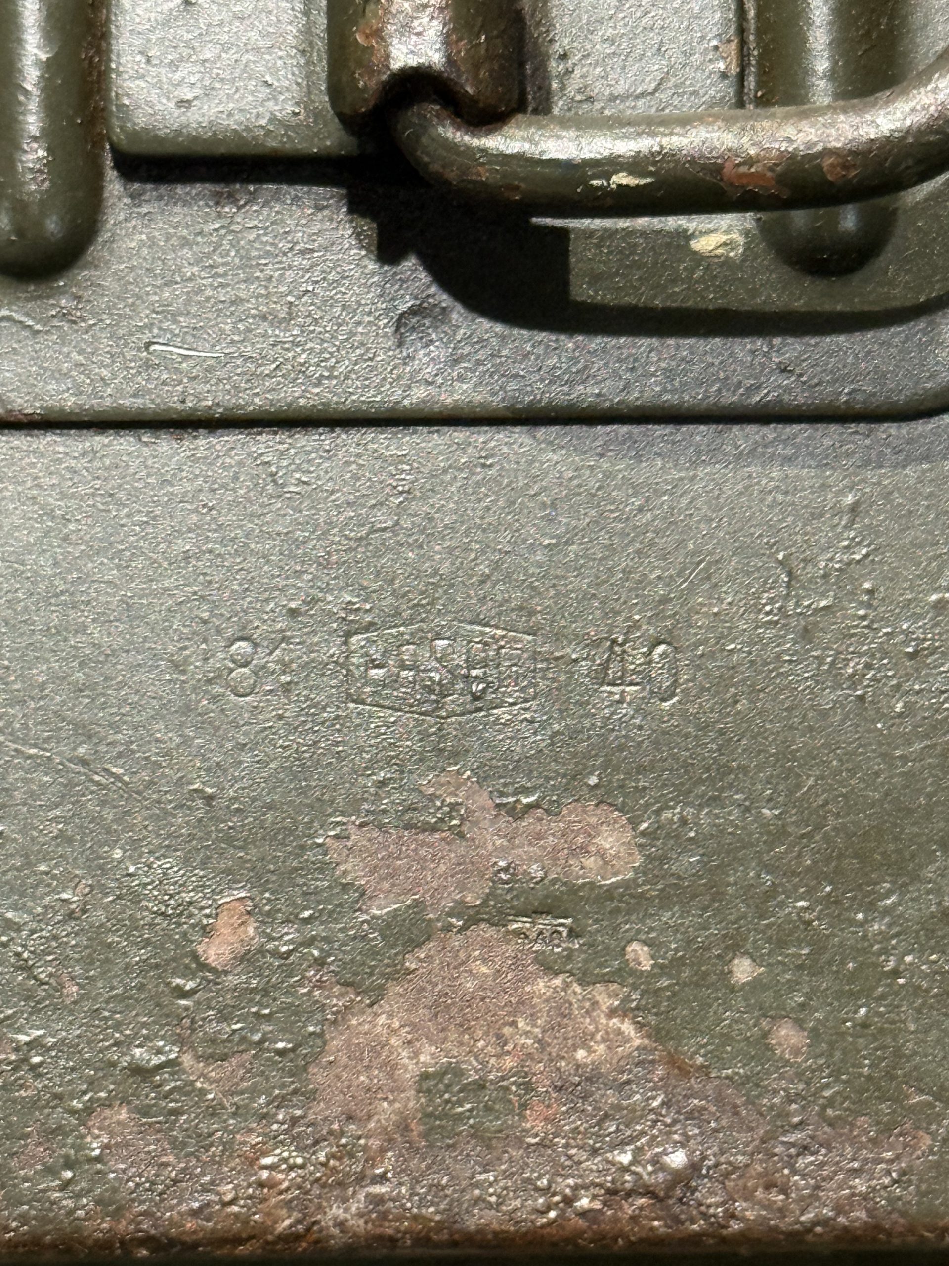 Original WW2 German Mg34 Mg42 Patronenkasten 36 Ammo Can / Drum Marked HASAG 1940 #2 - Image 5