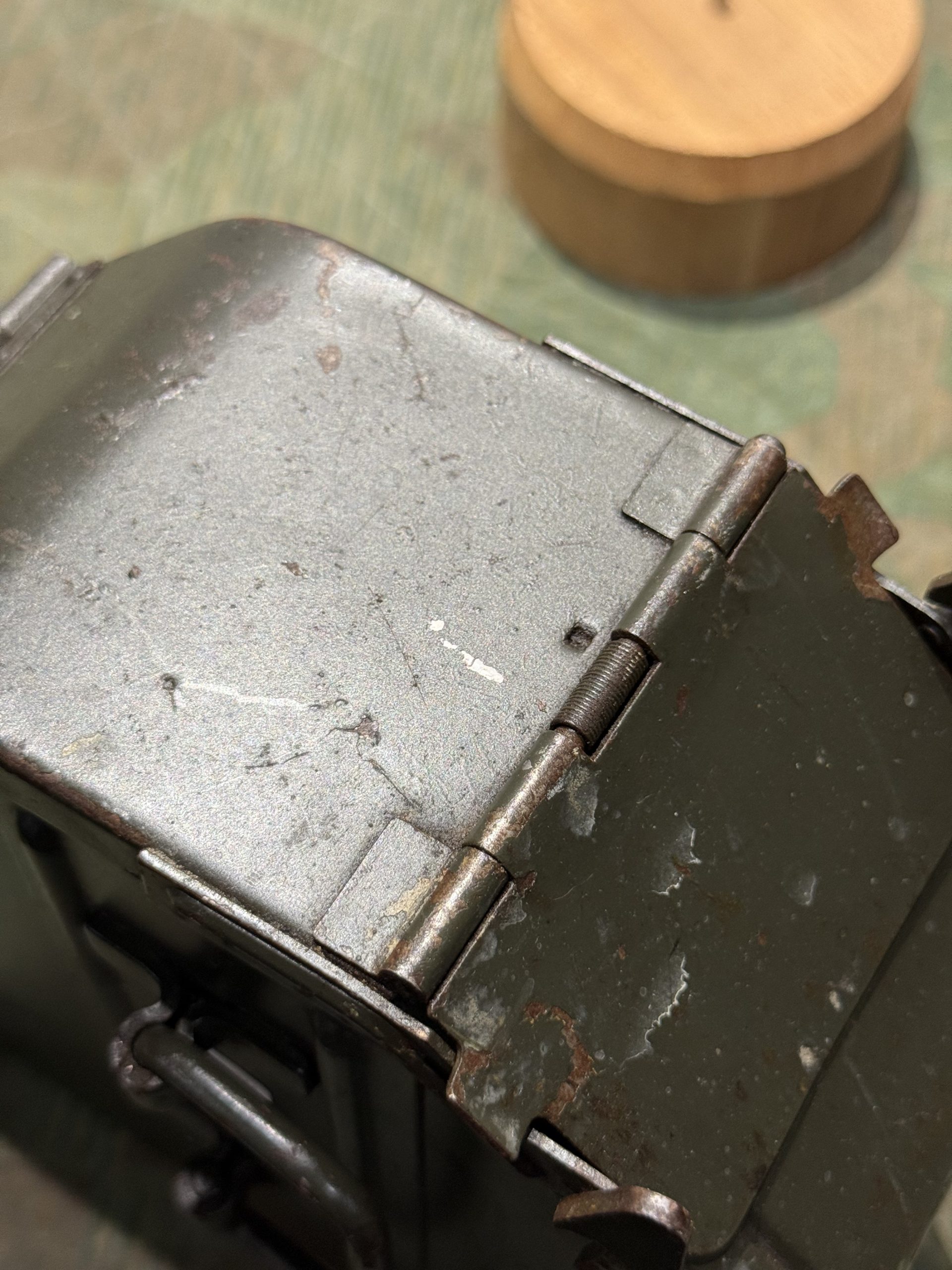 Original WW2 German Mg34 Mg42 Patronenkasten 36 Ammo Can / Drum Marked HASAG 1940 #2 - Image 12