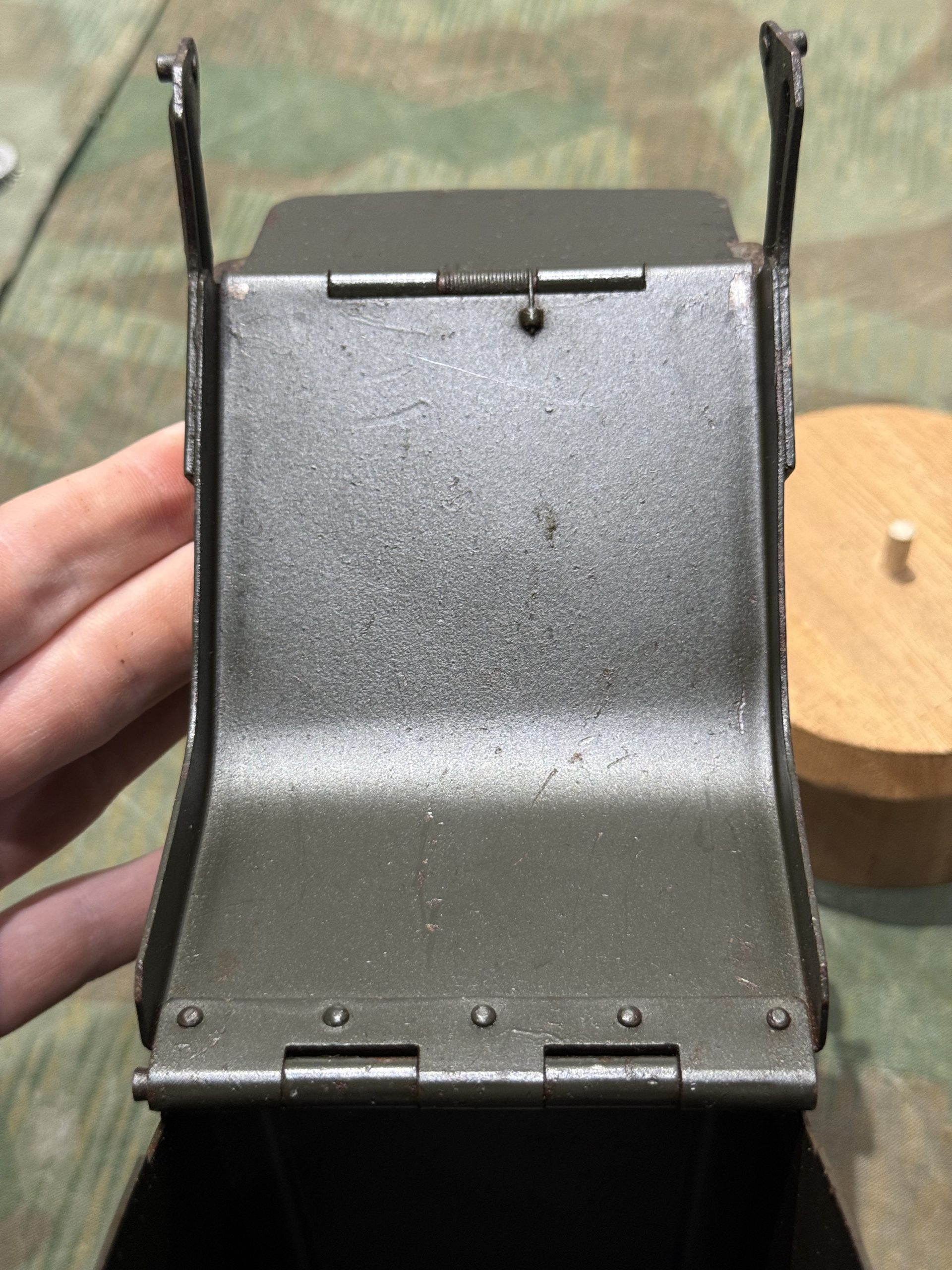 Original WW2 German Mg34 Mg42 Patronenkasten 36 Ammo Can / Drum Marked HASAG 1940 #2 - Image 14