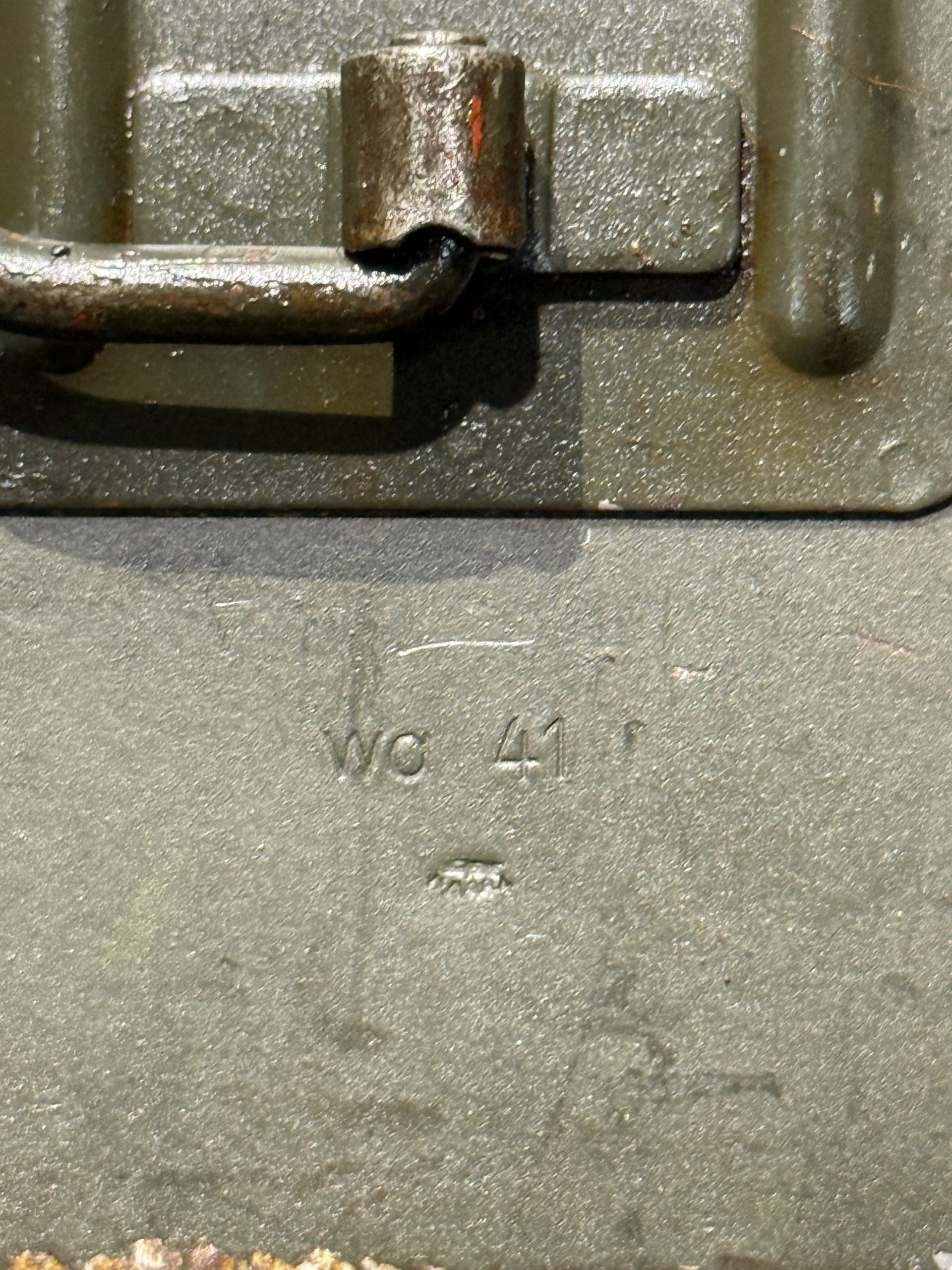 Original WW2 German Mg34 Mg42 Patronenkasten 36 Ammo Can / Drum Marked WA 1941 - Image 2