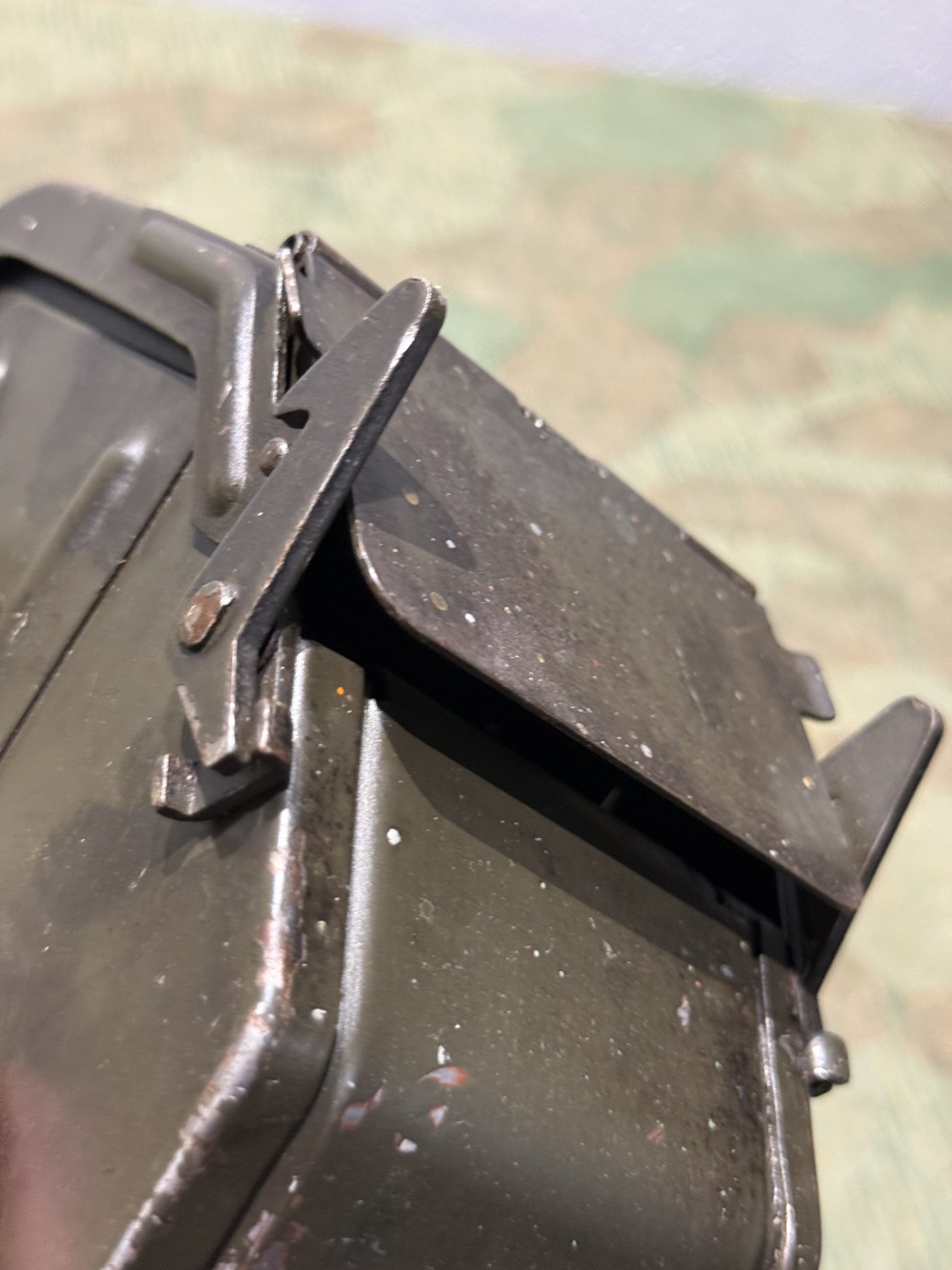 Original WW2 German Mg34 Mg42 Patronenkasten 36 Ammo Can / Drum Marked WA 1941 - Image 7