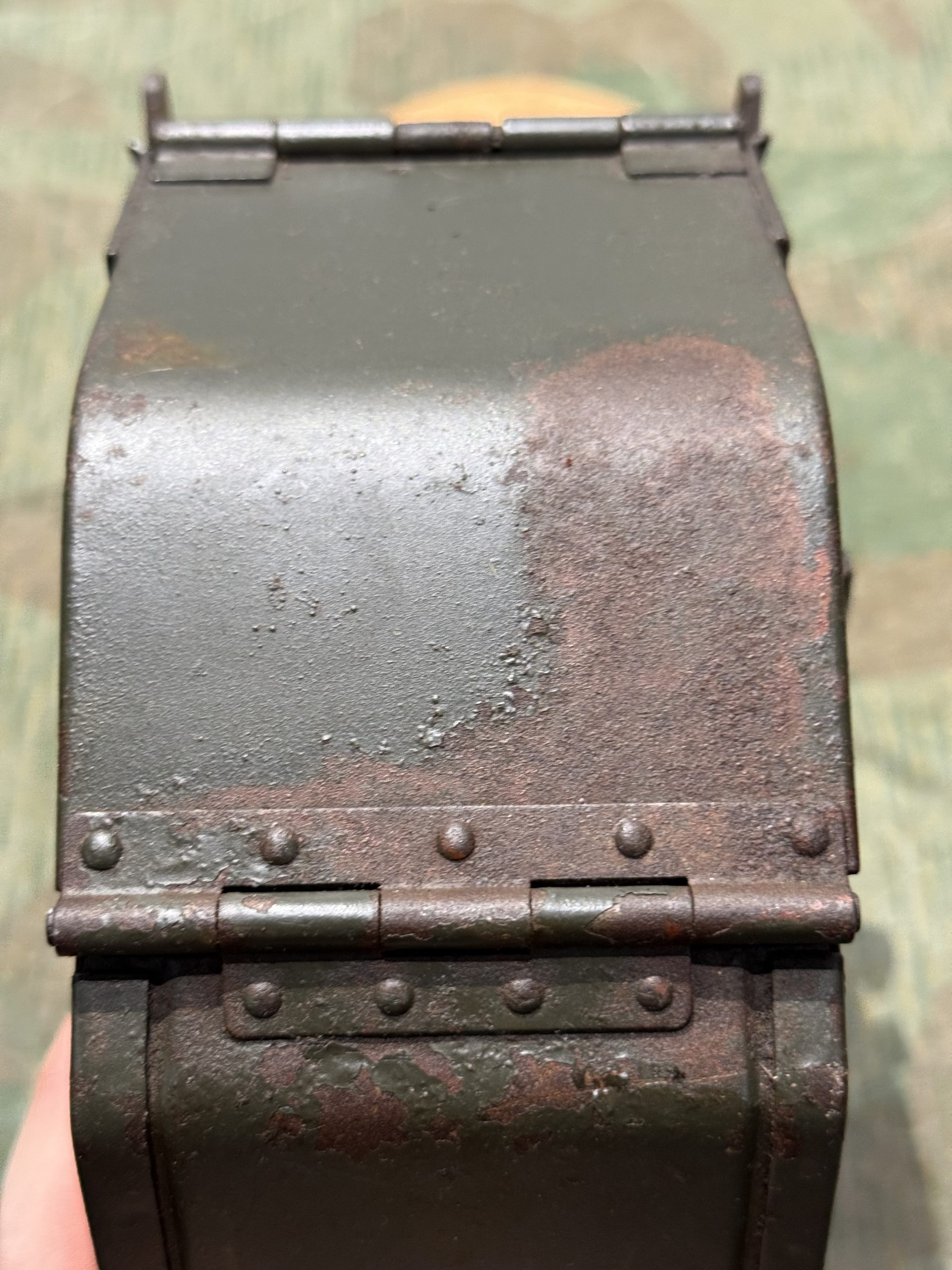 Original WW2 German Mg34 Mg42 Patronenkasten 36 Ammo Can / Drum Marked HASAG 1940 - Image 10