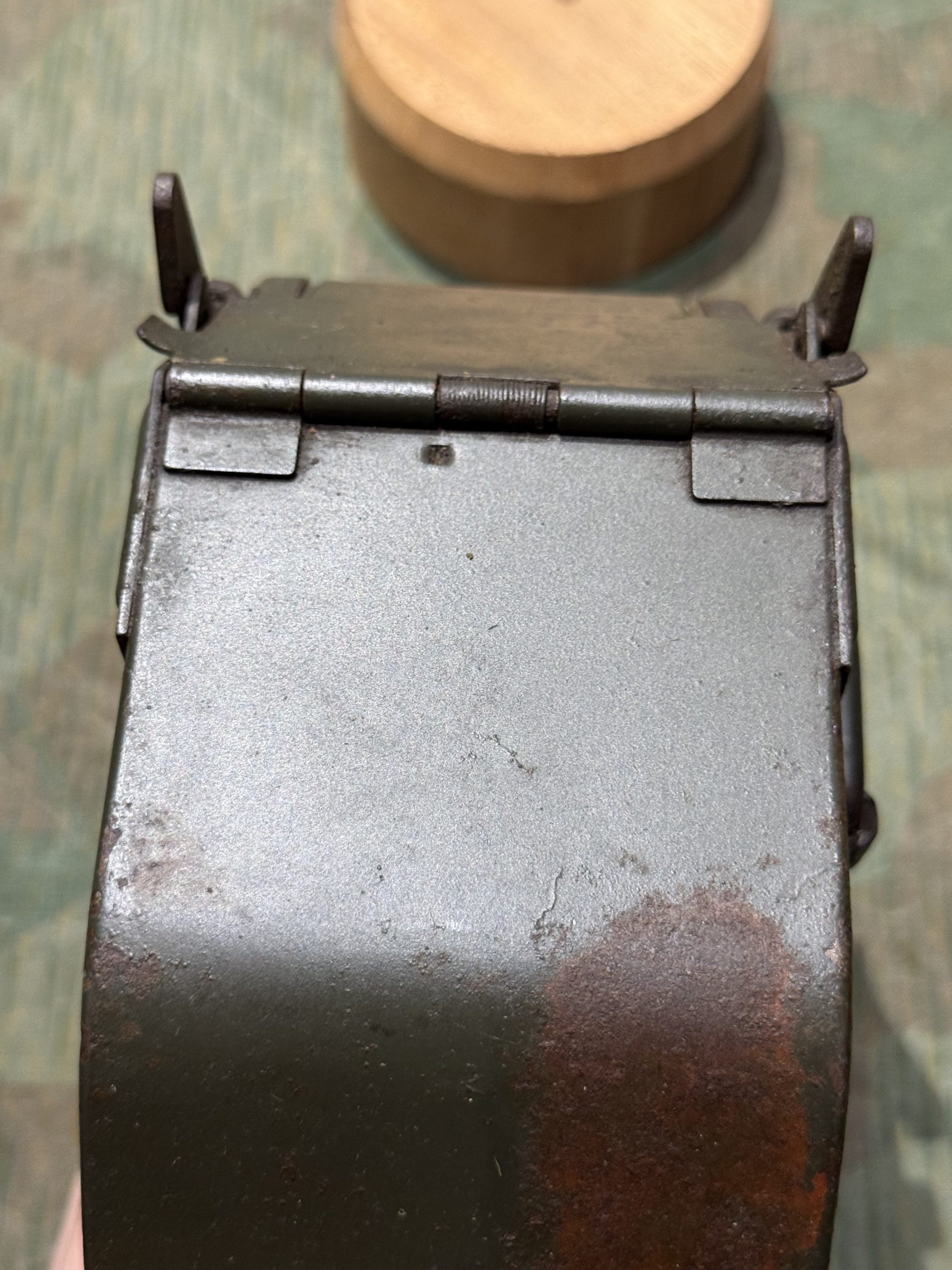 Original WW2 German Mg34 Mg42 Patronenkasten 36 Ammo Can / Drum Marked HASAG 1940 - Image 11