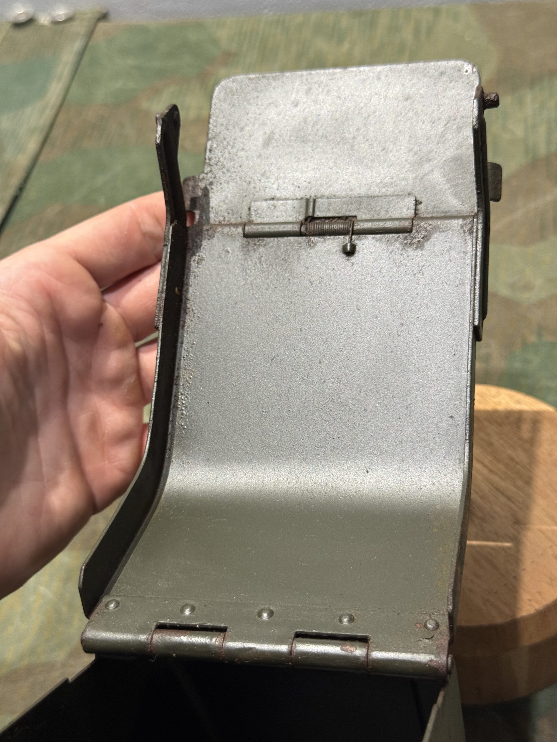 Original WW2 German Mg34 Mg42 Patronenkasten 36 Ammo Can / Drum Marked HASAG 1940 - Image 13
