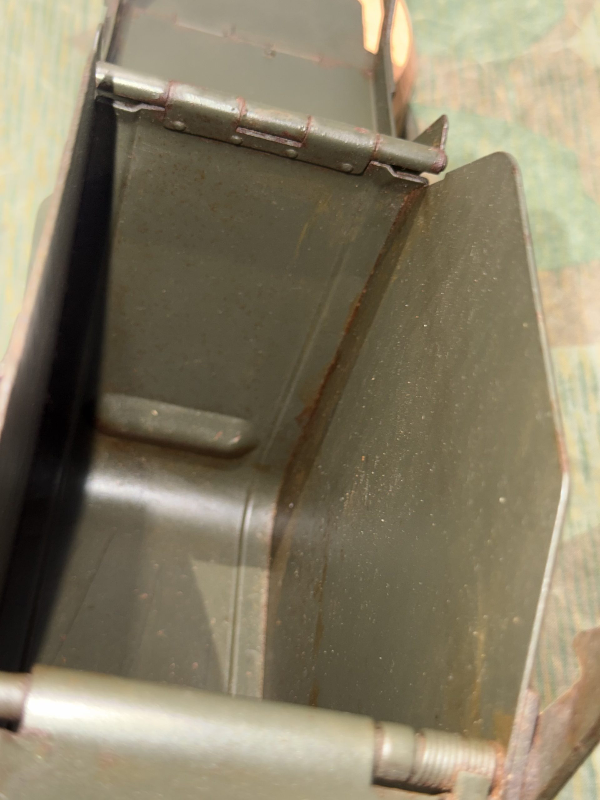 Original WW2 German Mg34 Mg42 Patronenkasten 36 Ammo Can / Drum Marked HASAG 1940 - Image 15