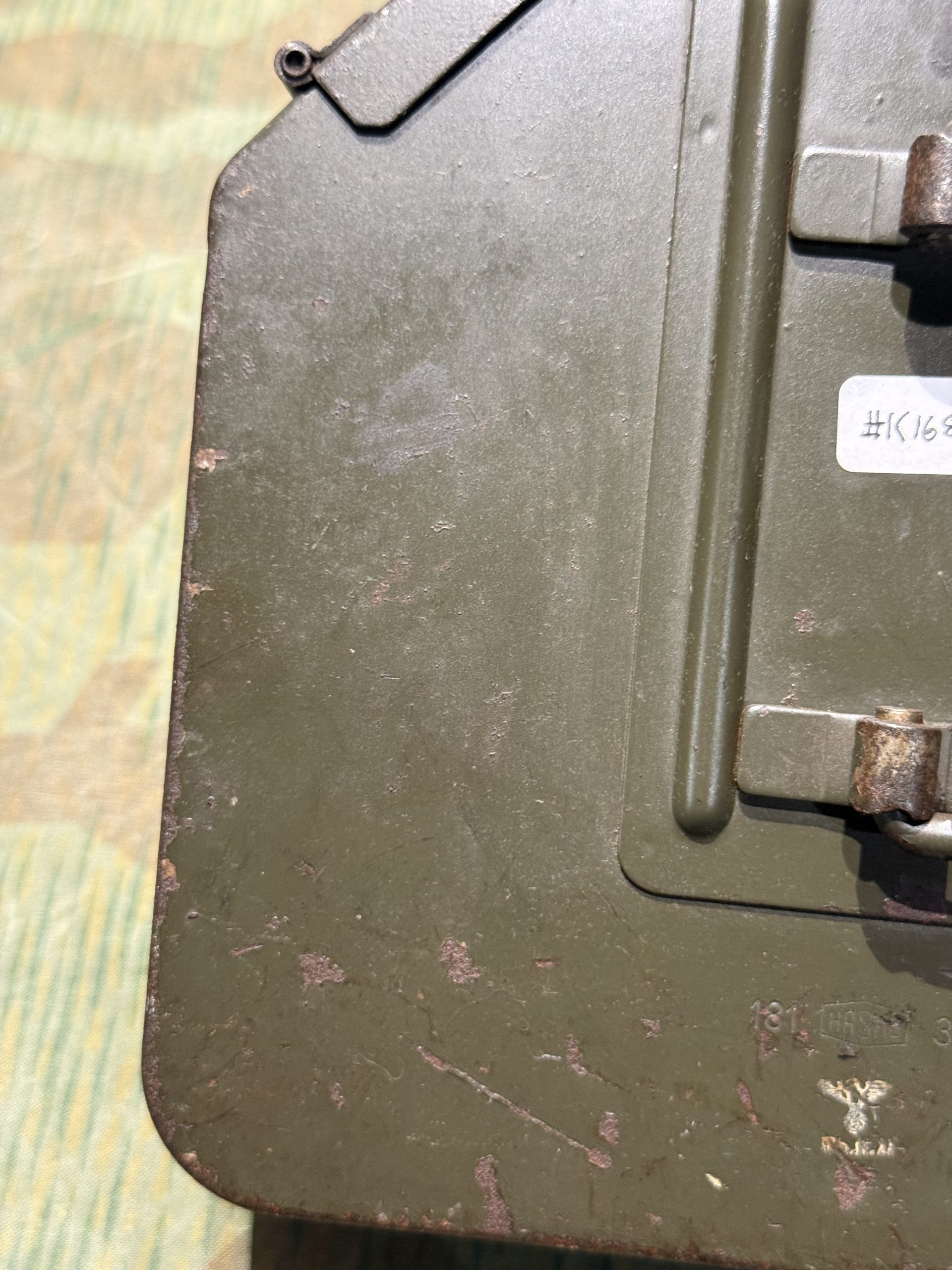 Original WW2 German Mg34 Mg42 Patronenkasten 36 Ammo Can / Drum Marked HASAG 1938 #2 - Image 2