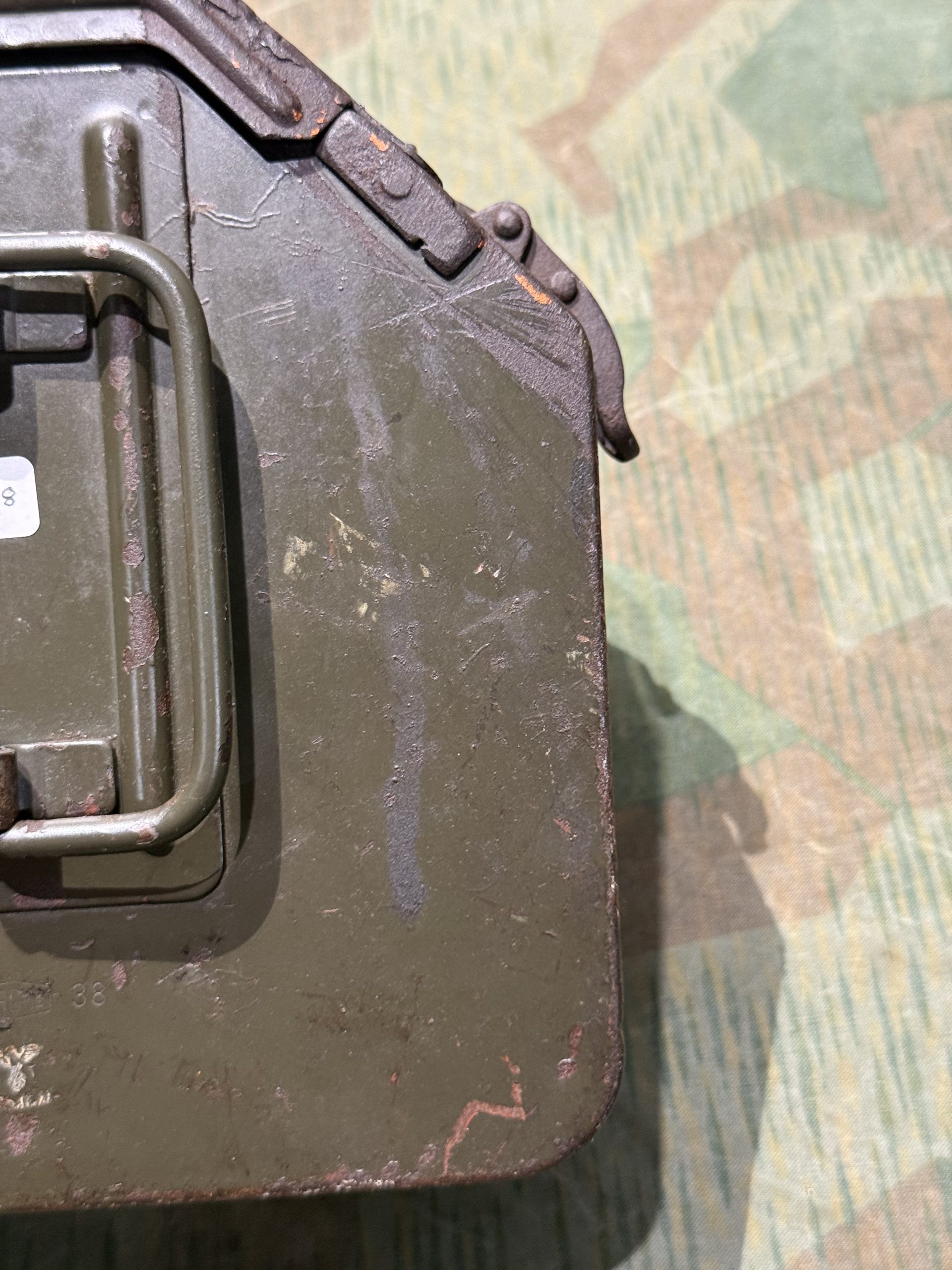 Original WW2 German Mg34 Mg42 Patronenkasten 36 Ammo Can / Drum Marked HASAG 1938 #2 - Image 4