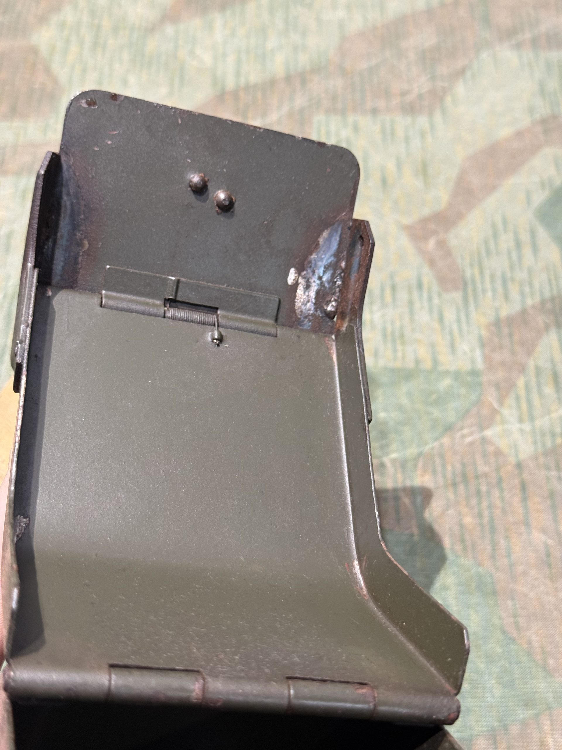 Original WW2 German Mg34 Mg42 Patronenkasten 36 Ammo Can / Drum Marked HASAG 1938 #2 - Image 13