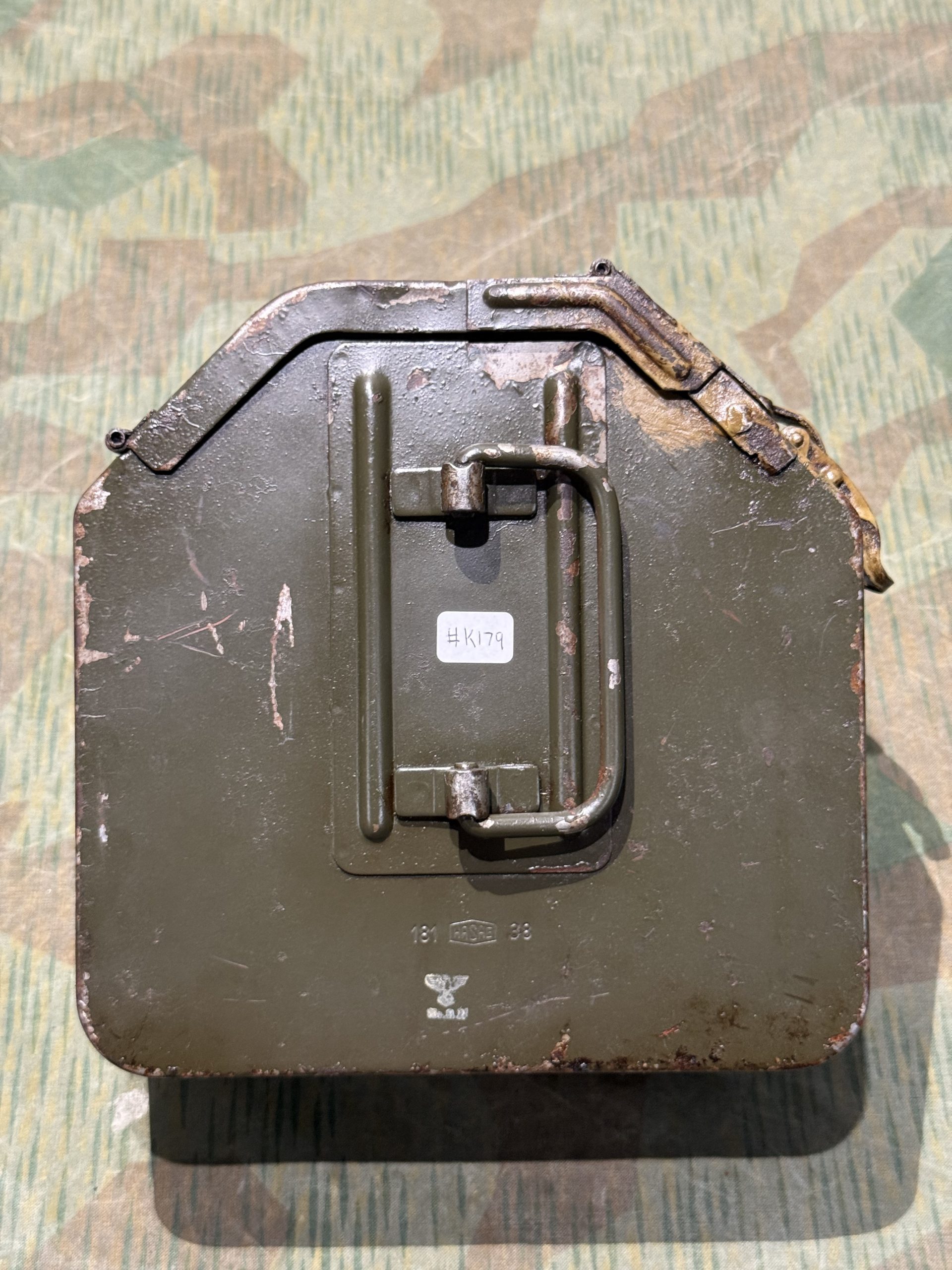 Original WW2 German Mg34 Mg42 Patronenkasten 36 Ammo Can / Drum Marked HASAG 1938