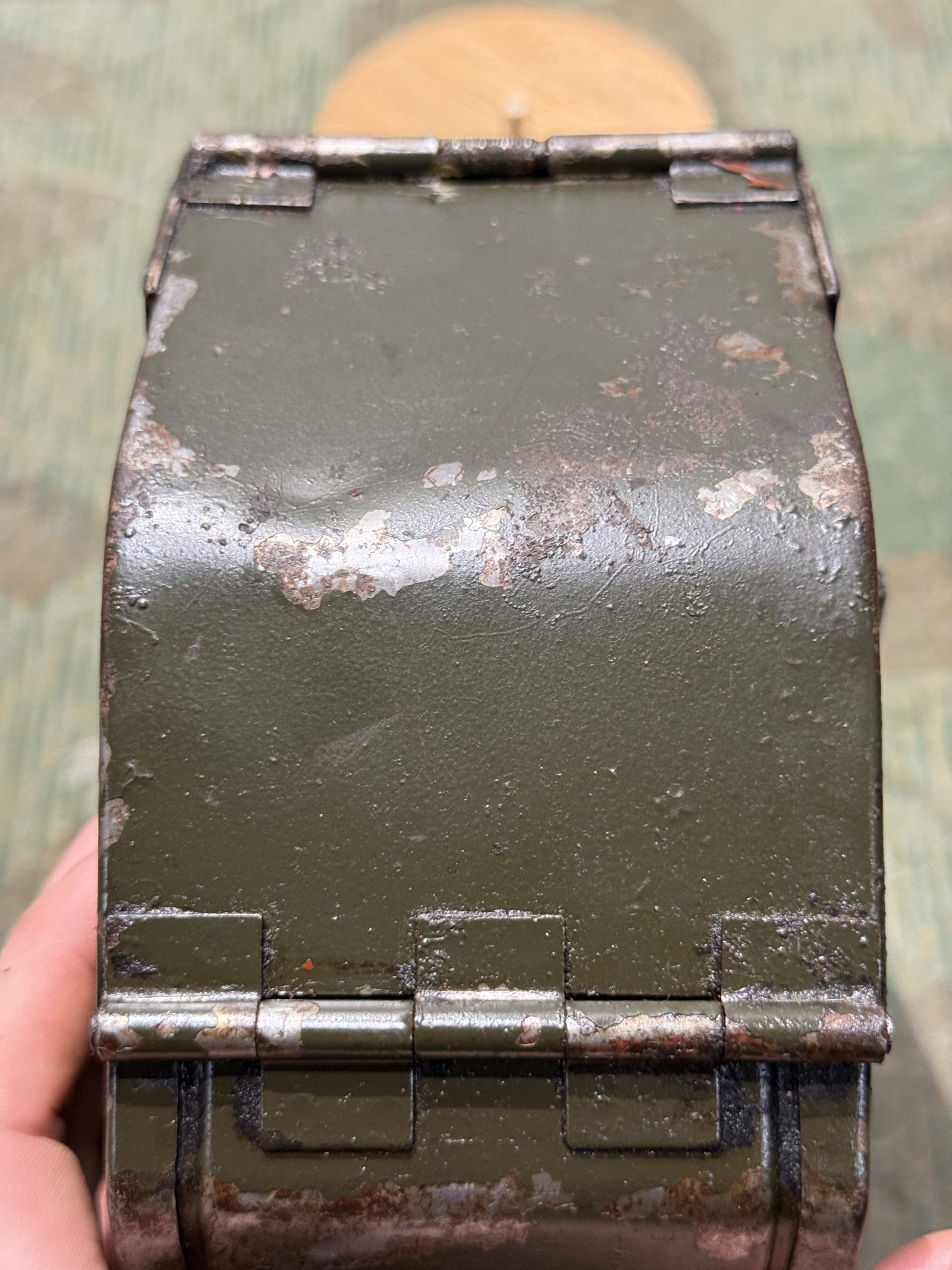 Original WW2 German Mg34 Mg42 Patronenkasten 36 Ammo Can / Drum Marked HASAG 1938 - Image 10
