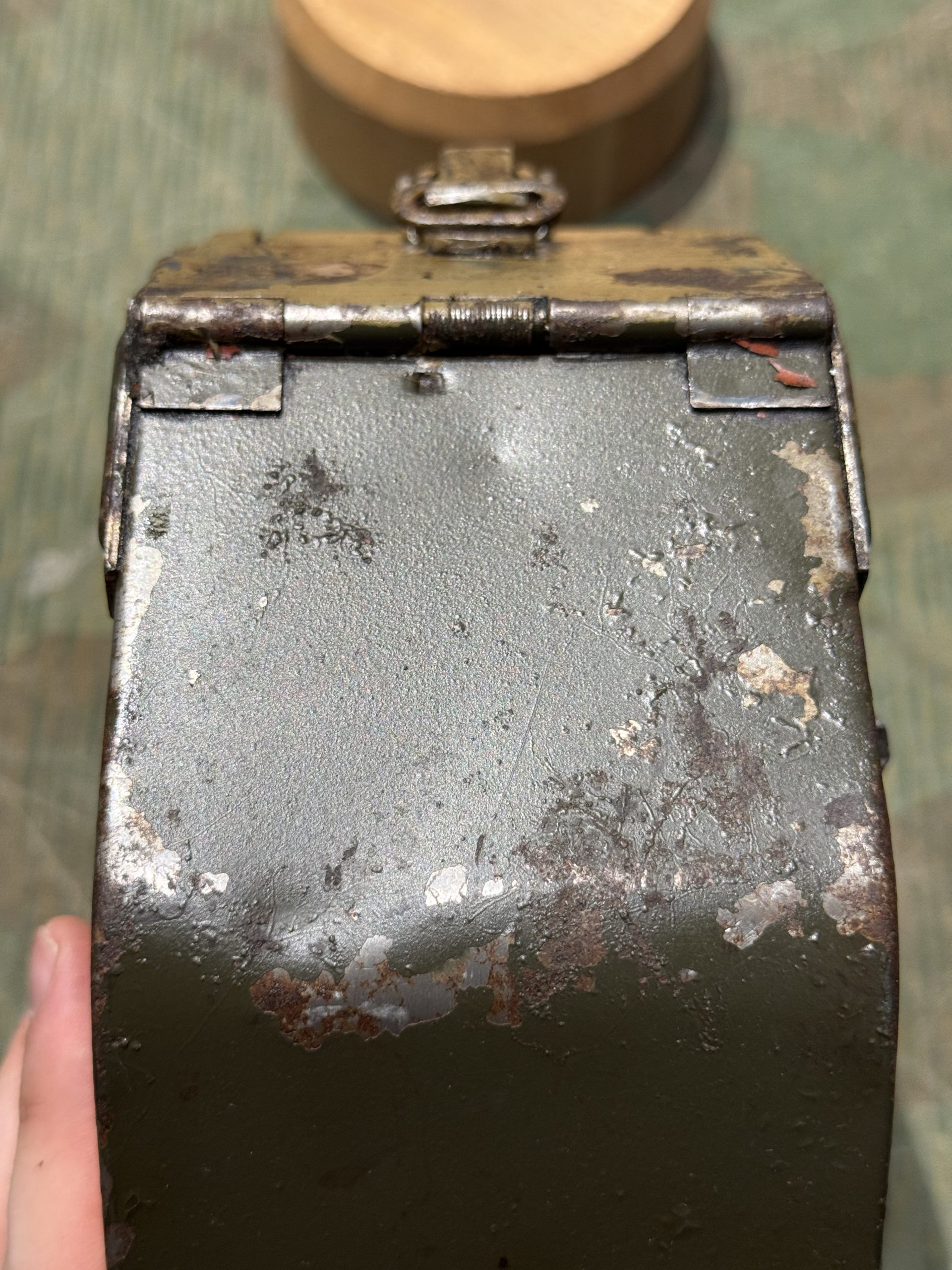 Original WW2 German Mg34 Mg42 Patronenkasten 36 Ammo Can / Drum Marked HASAG 1938 - Image 11