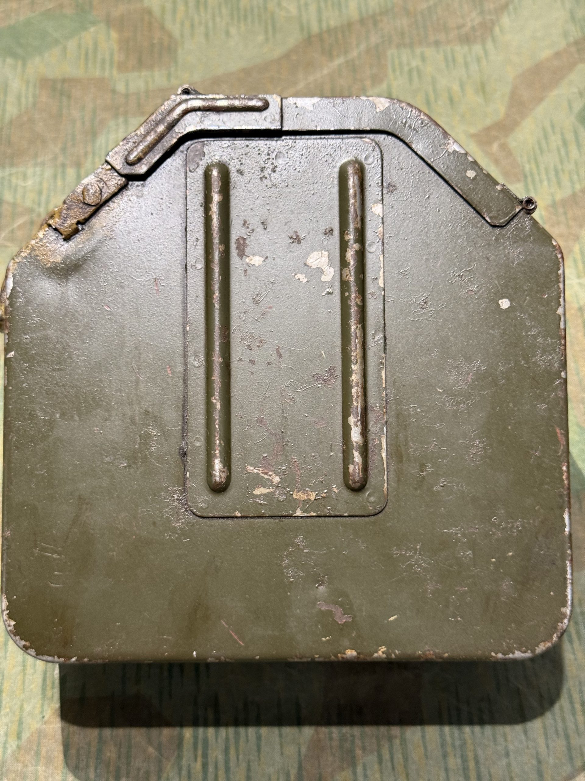 Original WW2 German Mg34 Mg42 Patronenkasten 36 Ammo Can / Drum Marked HASAG 1938 - Image 12