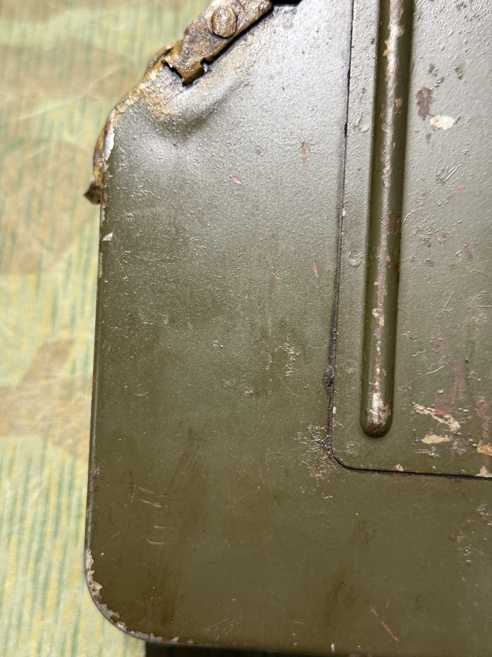 Original WW2 German Mg34 Mg42 Patronenkasten 36 Ammo Can / Drum Marked HASAG 1938 - Image 13