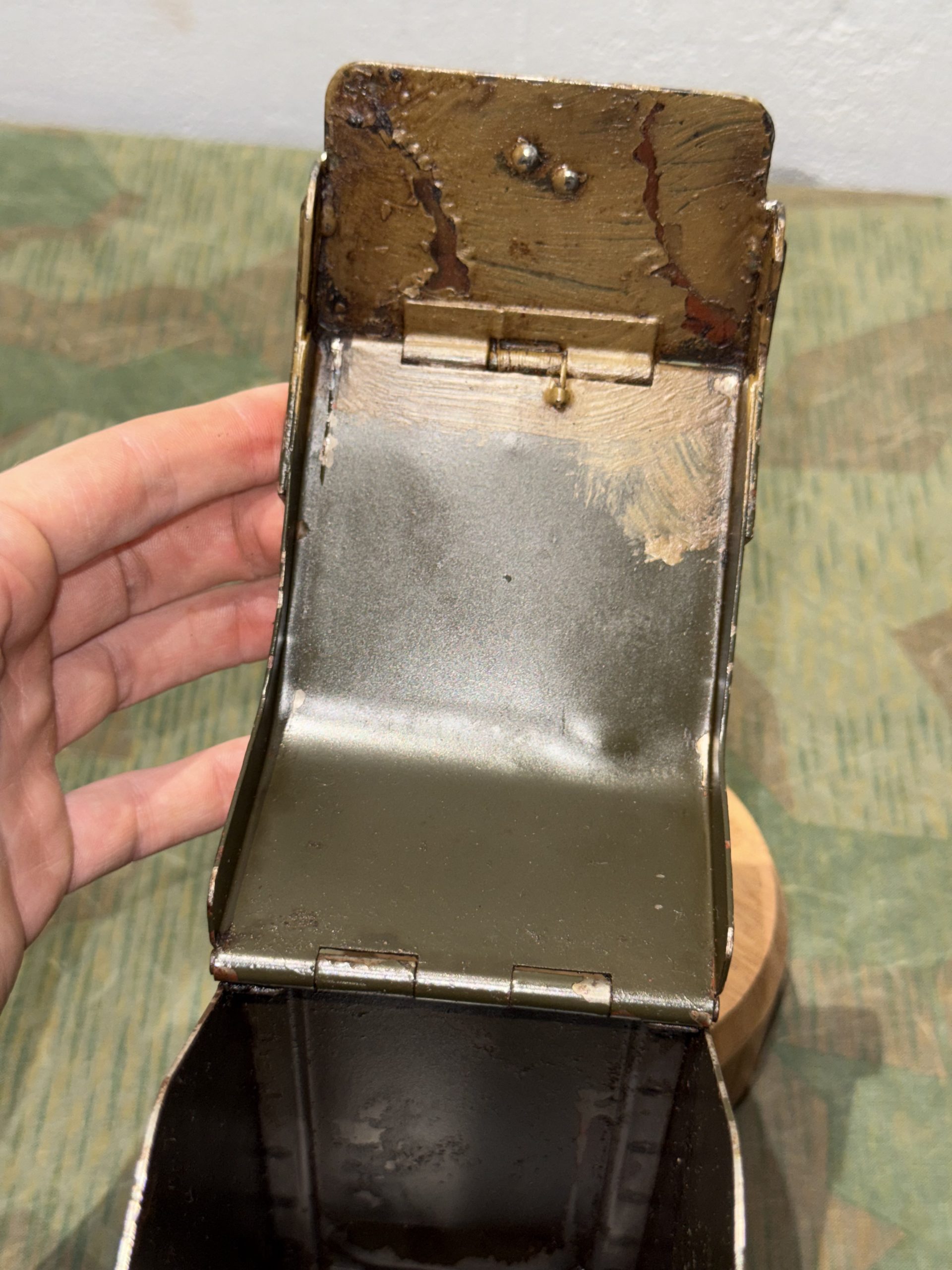 Original WW2 German Mg34 Mg42 Patronenkasten 36 Ammo Can / Drum Marked HASAG 1938 - Image 16