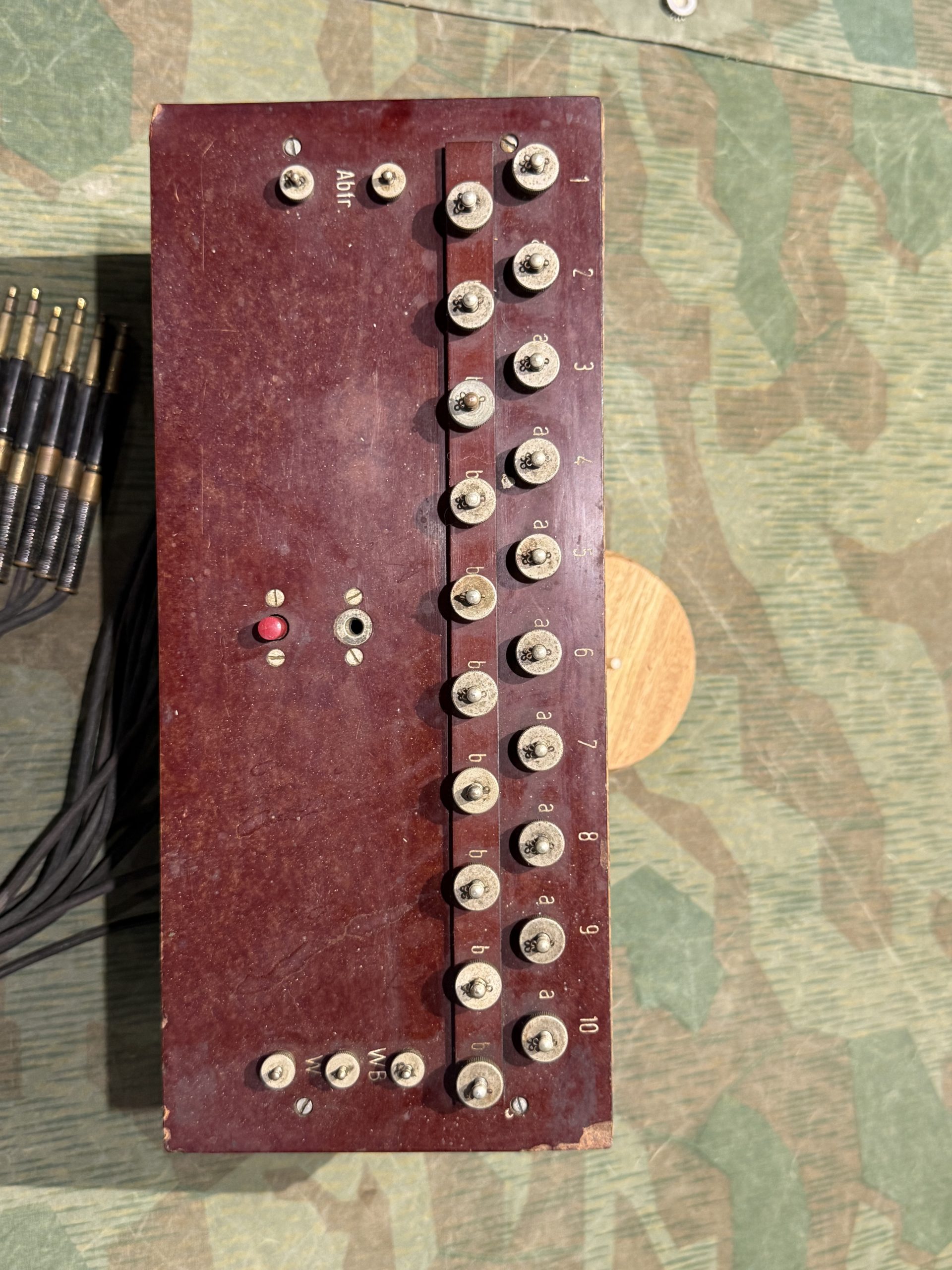 Original WW2 German 10 Line Switchboard Klappenschrank 1939 Dated Working Condition - Image 37